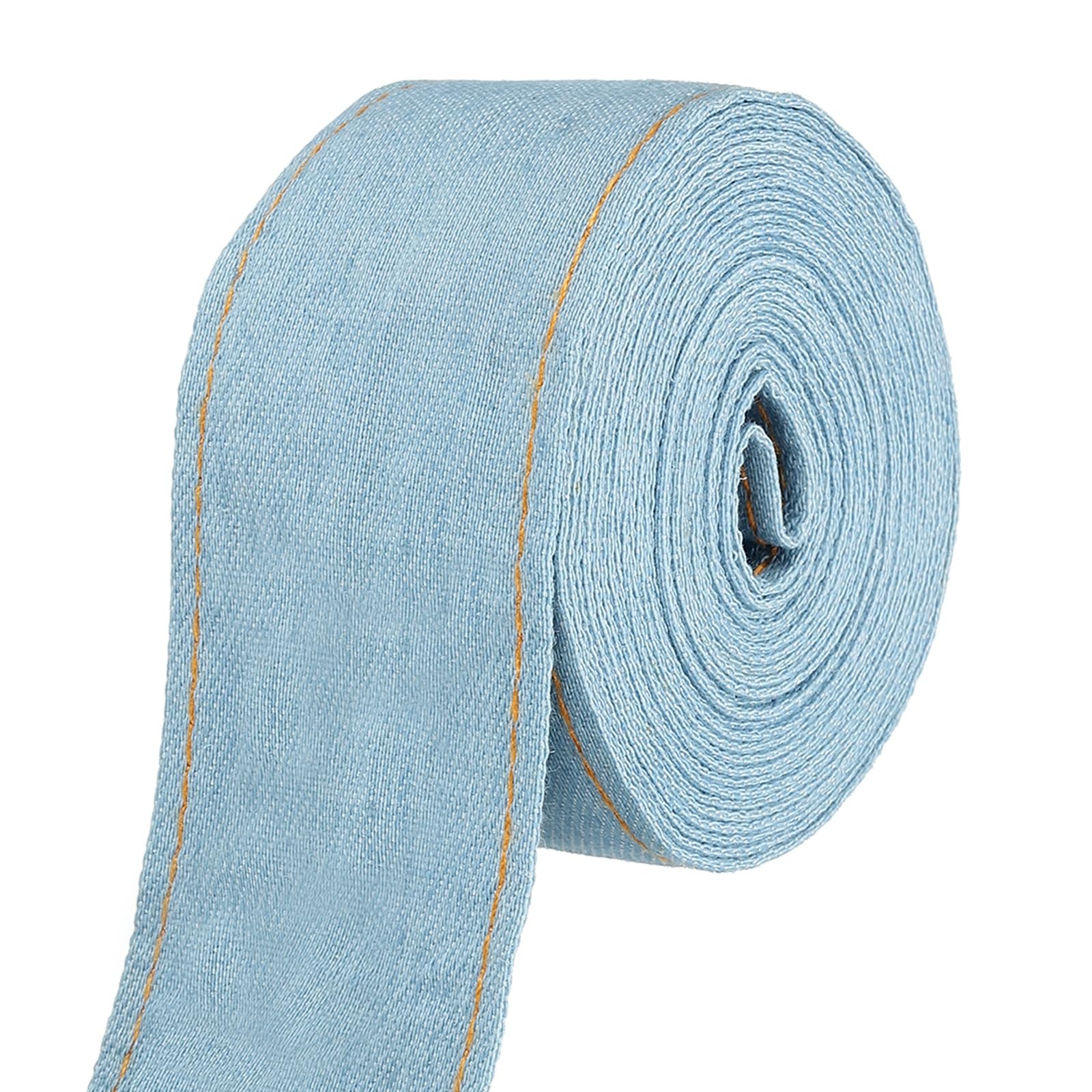Tissu Jean en Ruban Denim 40mm pour Fabrication Barrette et Couture DIY