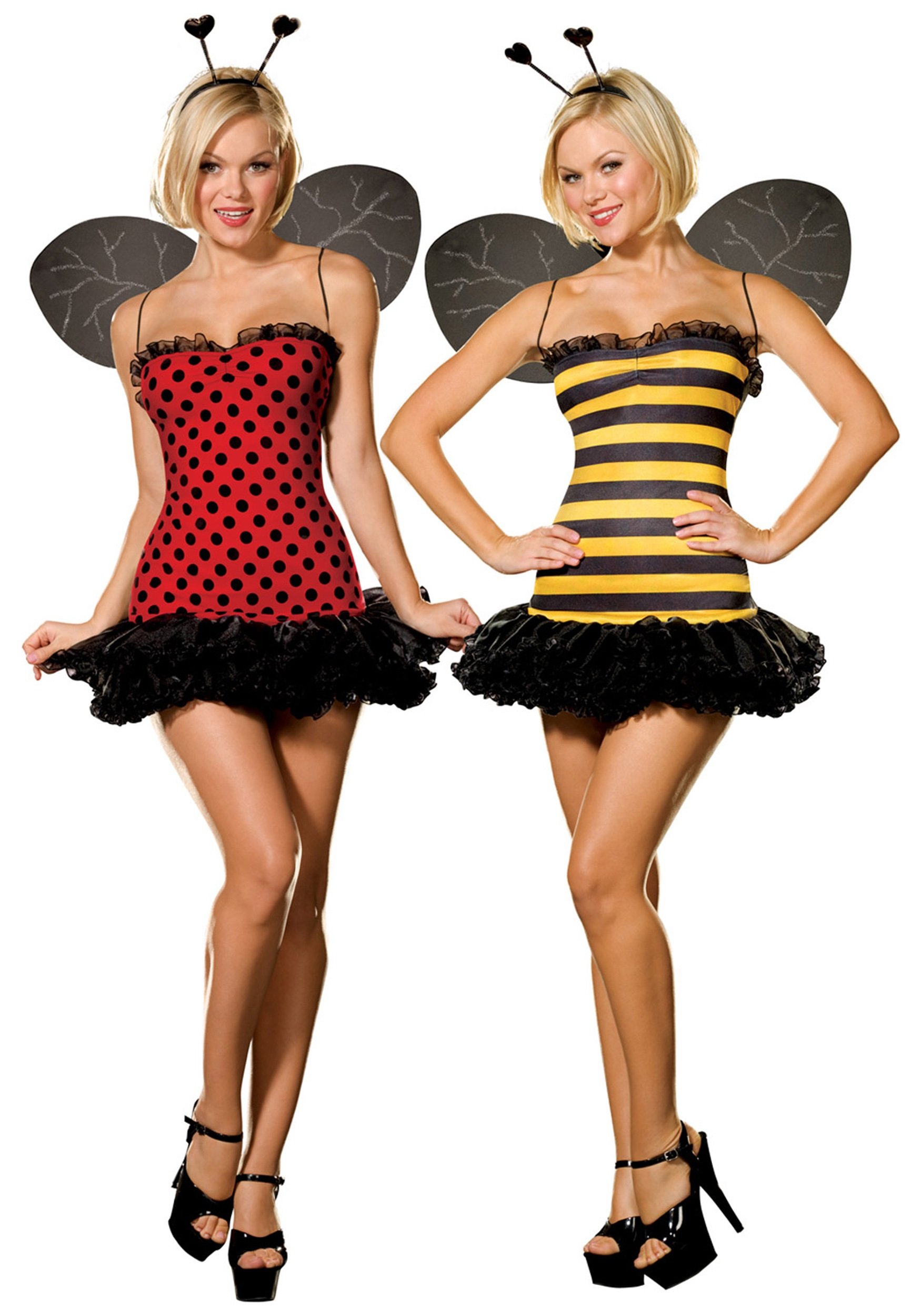 Dreamgirl Women's Reversible Bumble Bee/Lady Bug Costume