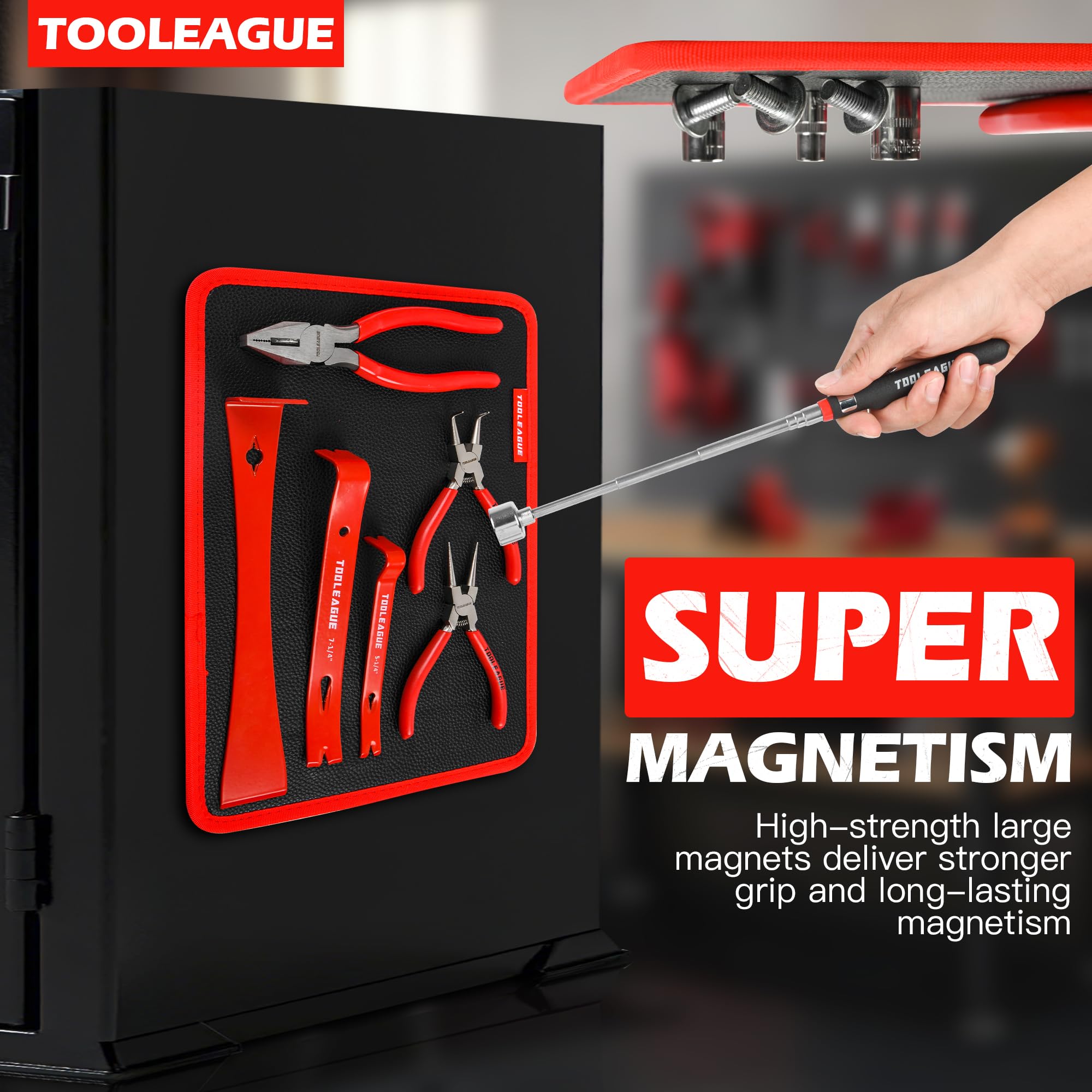 Magnetic Tool Mat - Keep Tools Secure & Organized -4 Magnetic Tool Mat - Keep Tools Secure & Organized -4