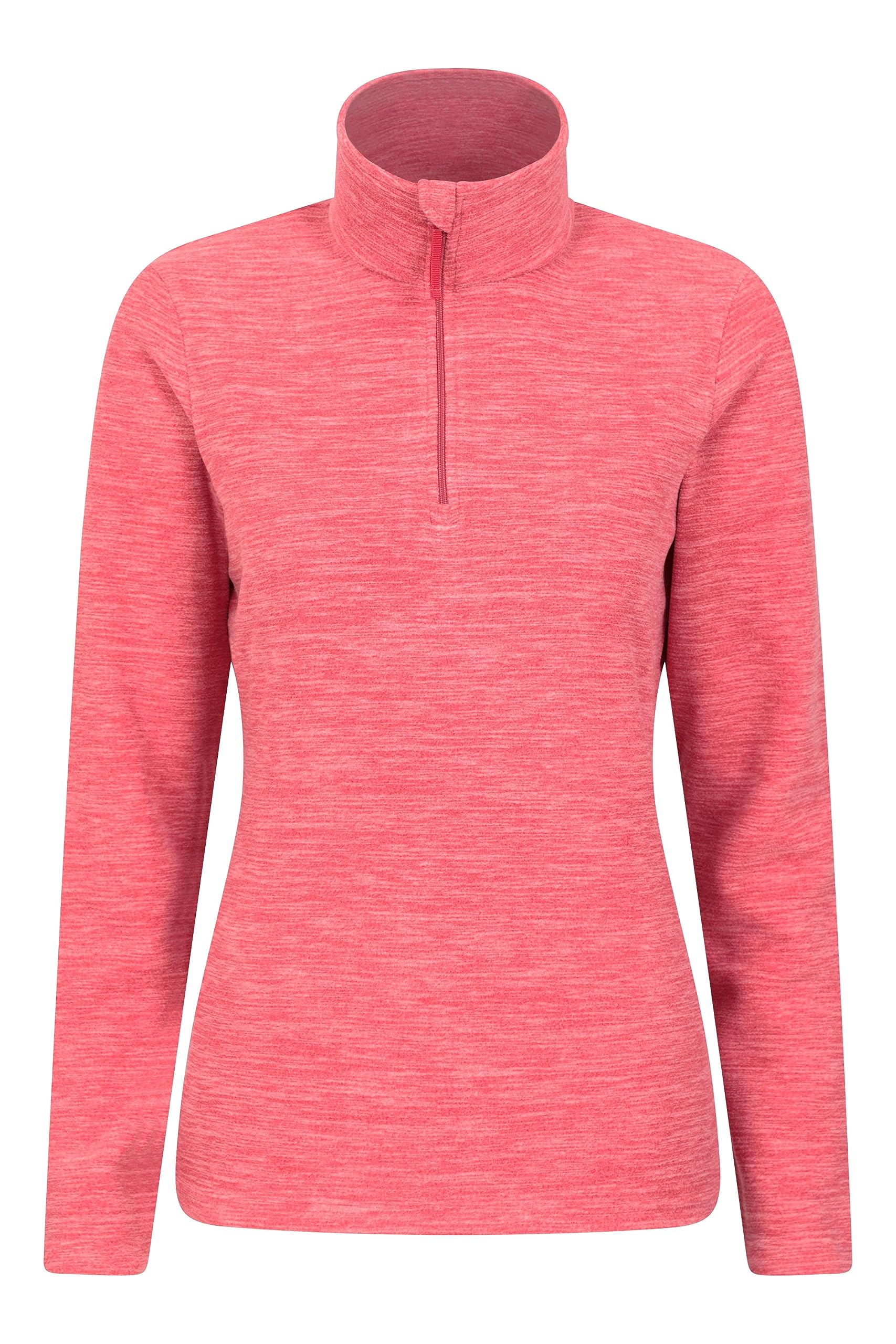 Mountain Warehouse Women's Winetasting Snowdon Fleece Top - Warm Pullover, Lightweight Sweater, Half Zip, Breathable Tee, Quick Drying - For Spring Summer, Walking, Travelling Size 6