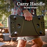 Vista 2 de Coleman Triton 2-Burner Propane Stove, Portable Camping Cooktop with 2 Adjustable Burners & Wind Guards, 22,000 BTUs of Power for Camping