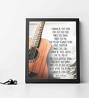 Vista 7 de Brett Eldredge - “I Wanna Be That” Song Lyric Wall Art Print, This Ready to Frame Country Music Wall Art Poster Print is Good For Music Room, Home