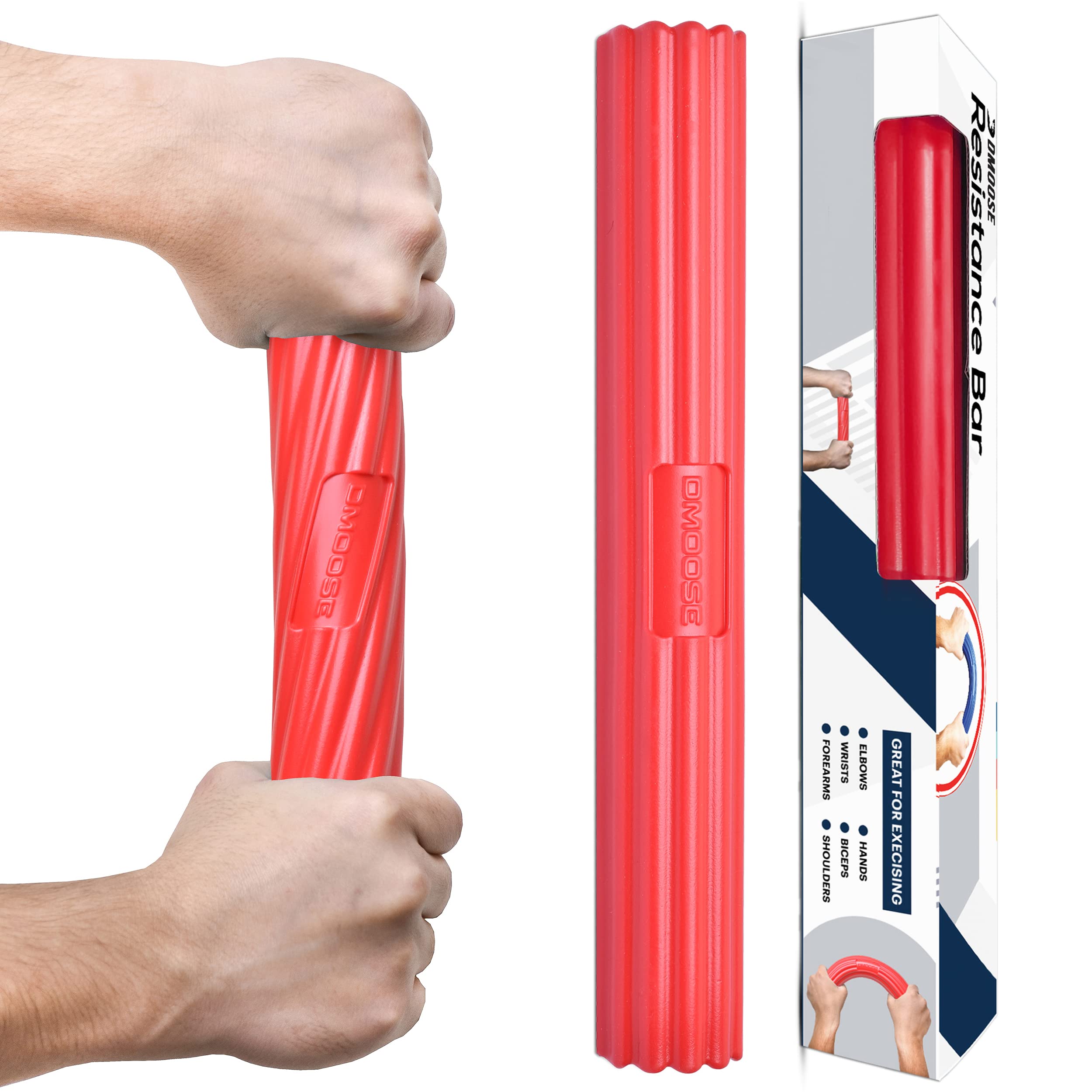 DMoose Resistance Bar for Physical Therapy, Flexbar for Tennis Elbow