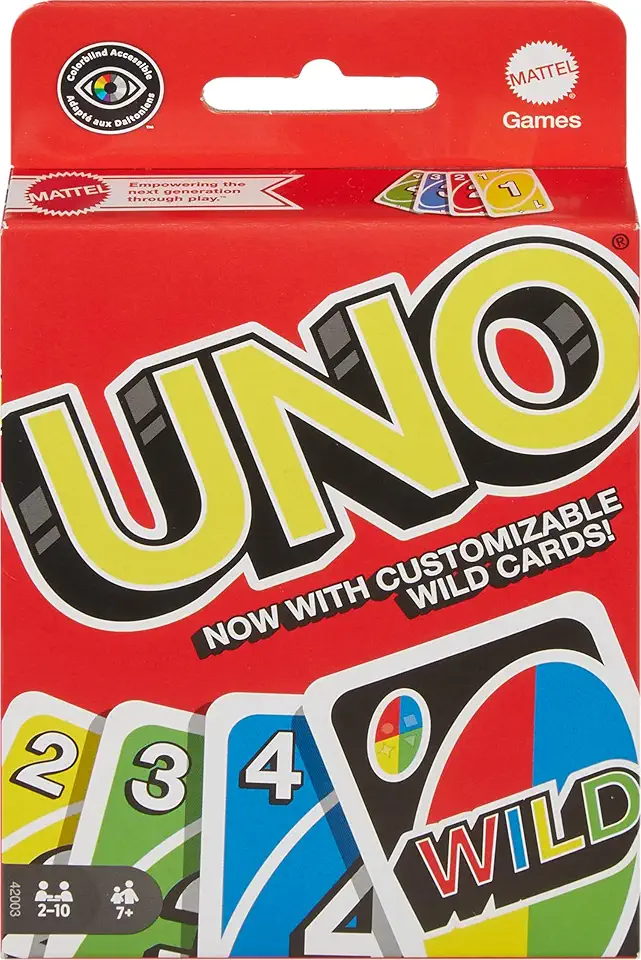 Mattel Games UNO Color &amp; Number Matching Card Game for 2-10 Players Ages 7Y+