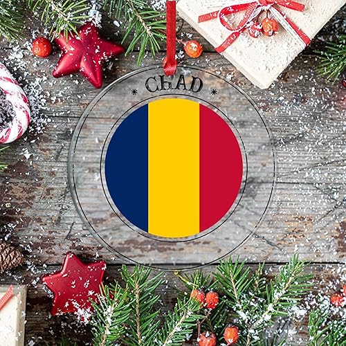 Vista 224 de Bandera de Curazao - Adorno para árbol de Navidad, bandera nacional, decoración de árbol de Navidad de Curazao, recuerdo acrílico, adorno colgante