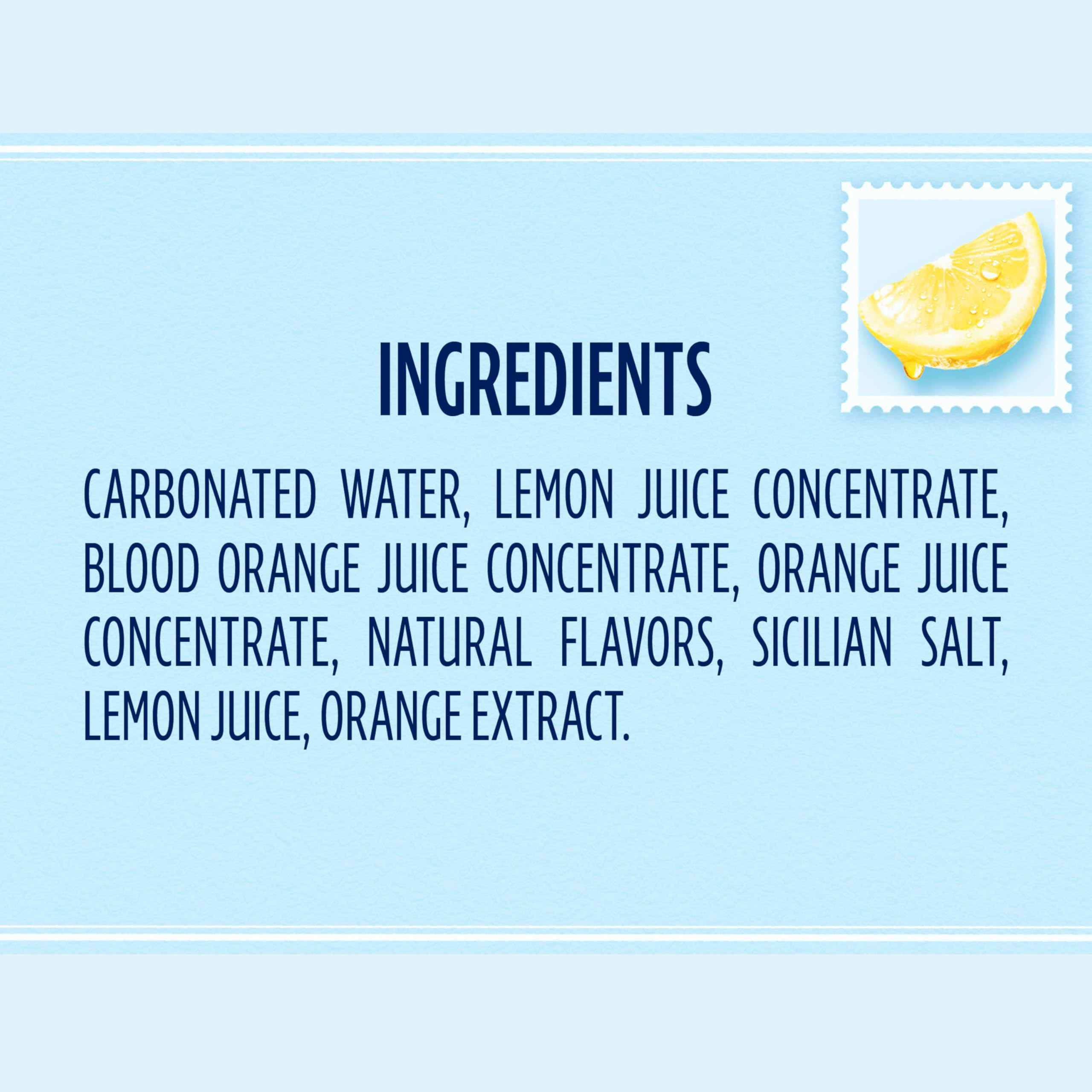 Sanpellegrino Ciao Limoncello Flavored Sparkling Water, Italian Sparkling Water, 24Pk