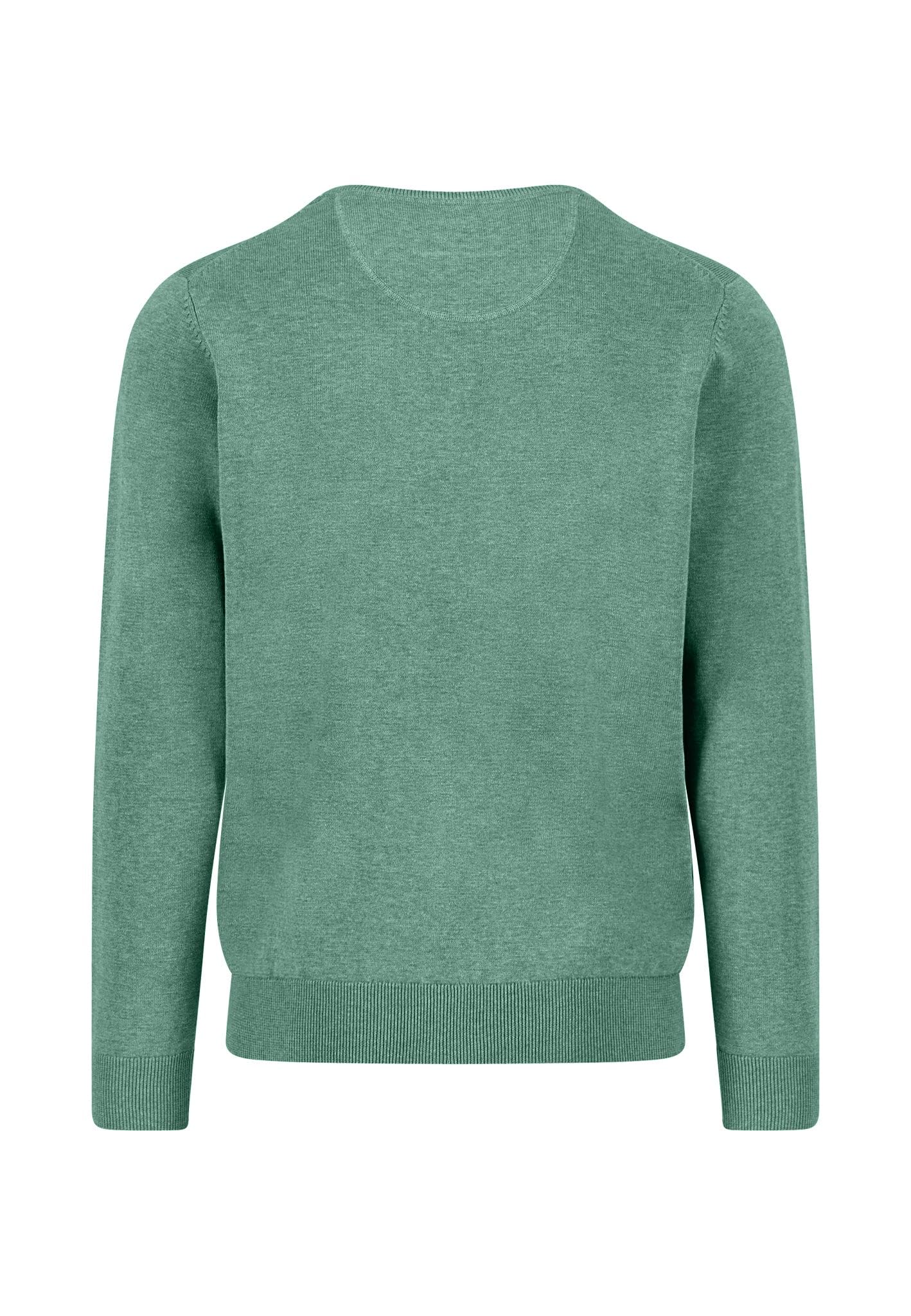 FYNCH-HATTON Feinstrickpullover aus Baumwolle mit Rundhalsausschnitt