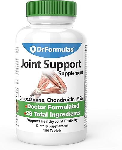 Dr. fórmulas Glucosamina, Chondroitin Cartílago de la oreja, MSM, Boswellia Serrata, pescado y más Apoyo Conjunto Suplemento, 1