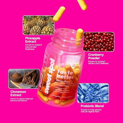 Miniatura 3 de Sweet Spot - Probióticos vaginales de extracto de piña para tener un gran sabor - 30 cápsulas - Apoya la salud vaginal