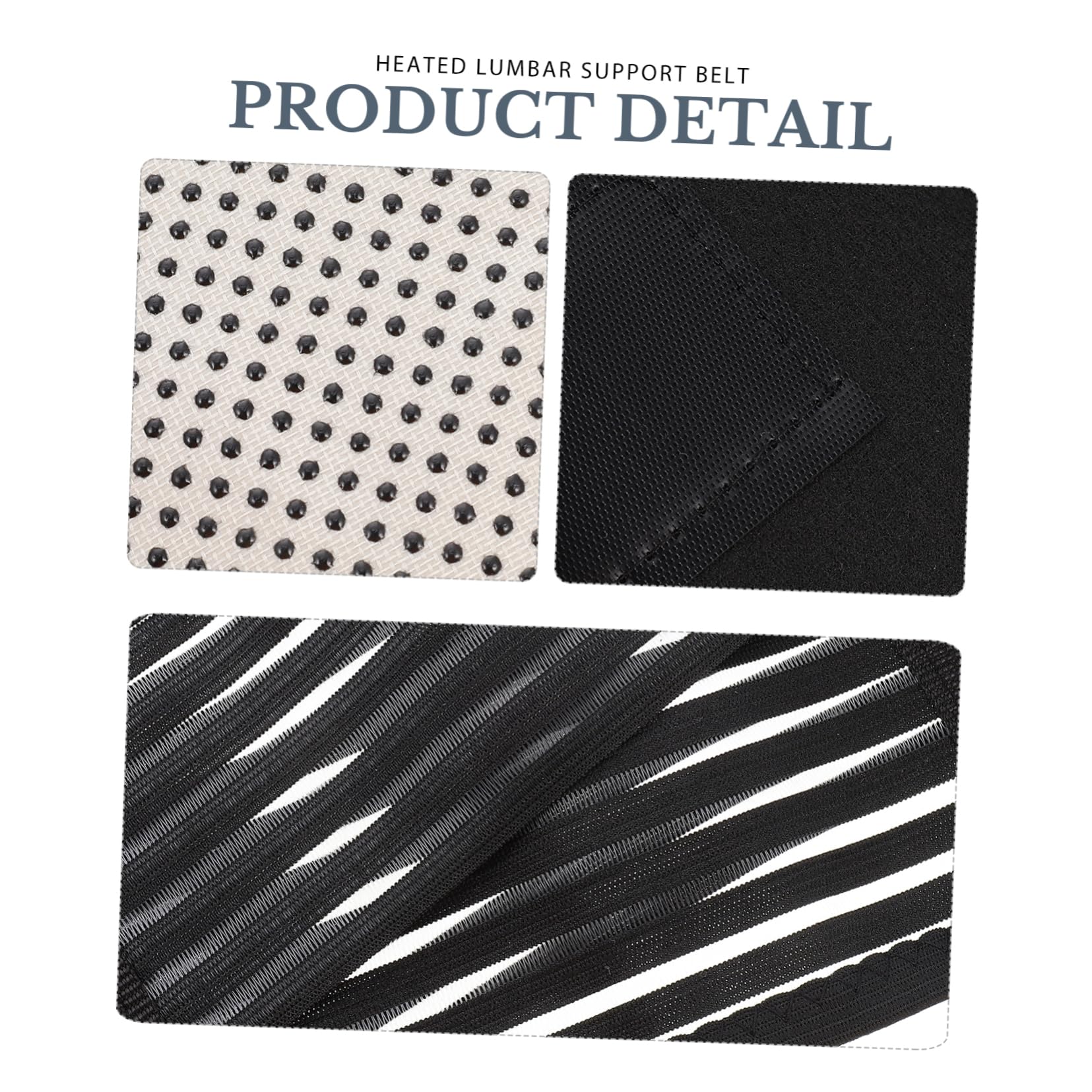 FRCOLOR Waist Supporter Lumbar Belt Warming Keeping Waistband for Men Women Back Brace for Relief by Heating Belt