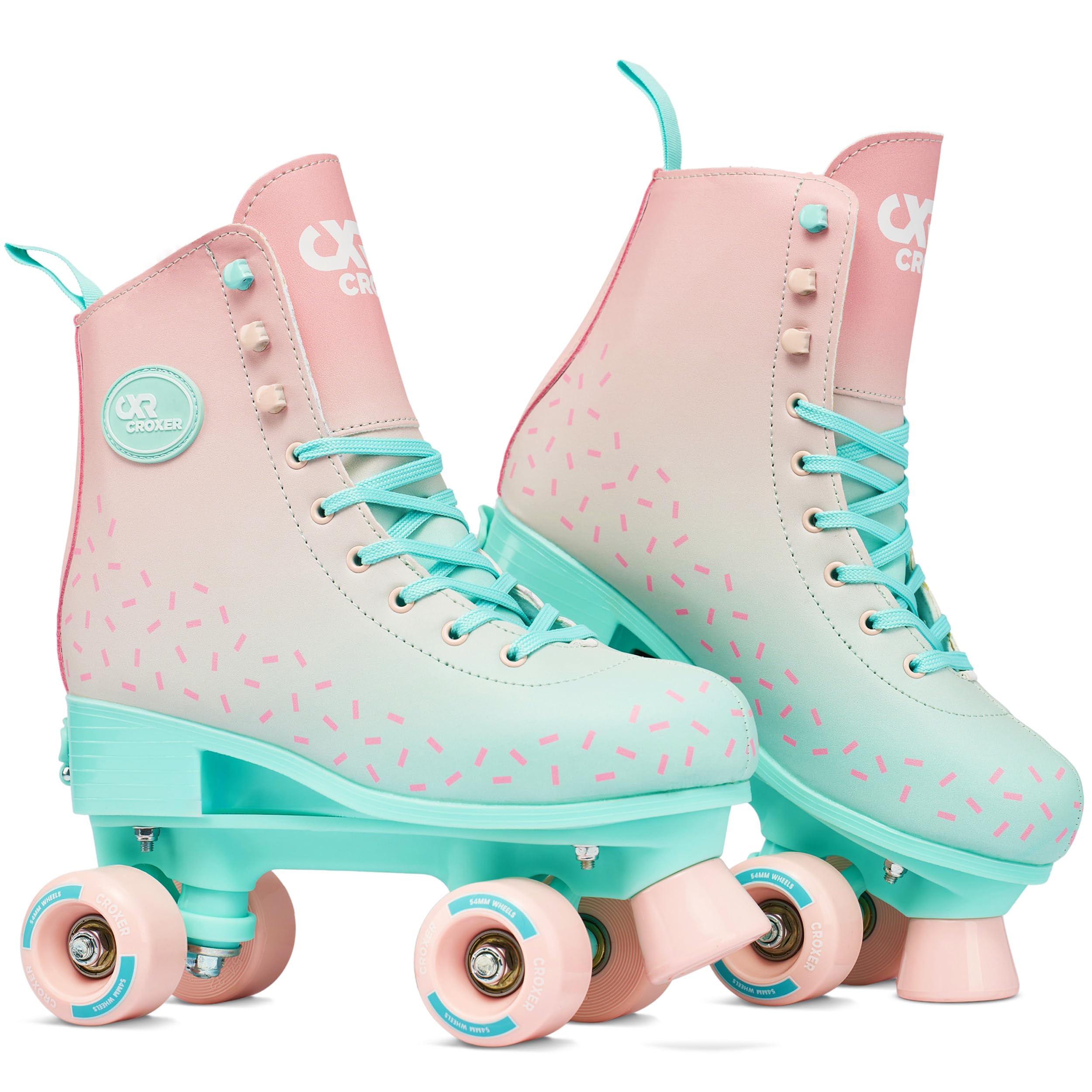 Pattini a rotelle per bambini retro anni '70 ABEC-7 ruote in gomma
