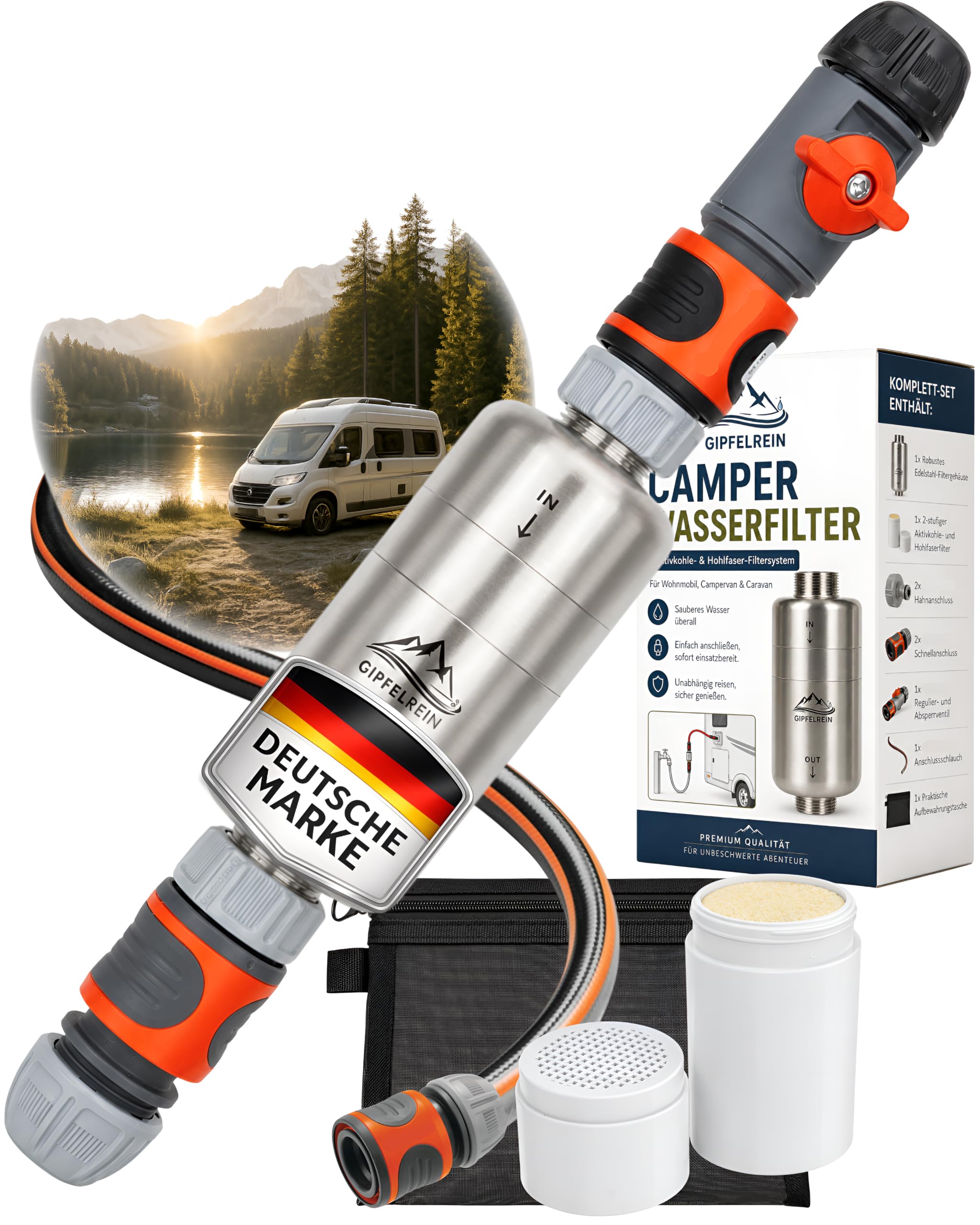 Filtro de agua para caravanas y campistas