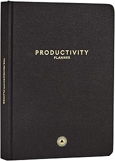 Intelligent Change Productivity Planner (Undated 6 Months) - Daily Journal for Focus and Time Management - Project Organizer with Inspirational Quotes for Motivation - Minimalist Black Notebook