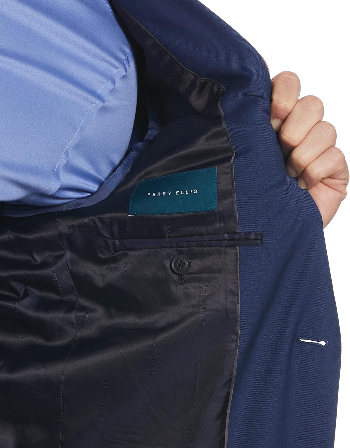 Perry Ellis Men's Slim Fit Dress Pants, With Flat Front Stretch Fabric (Waist Size 26-42) - Image 4