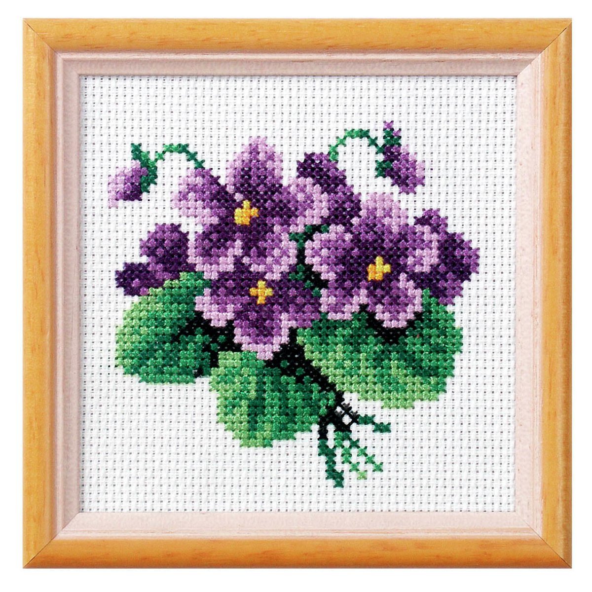 Orchidea White Viola Cross Stitch Kit