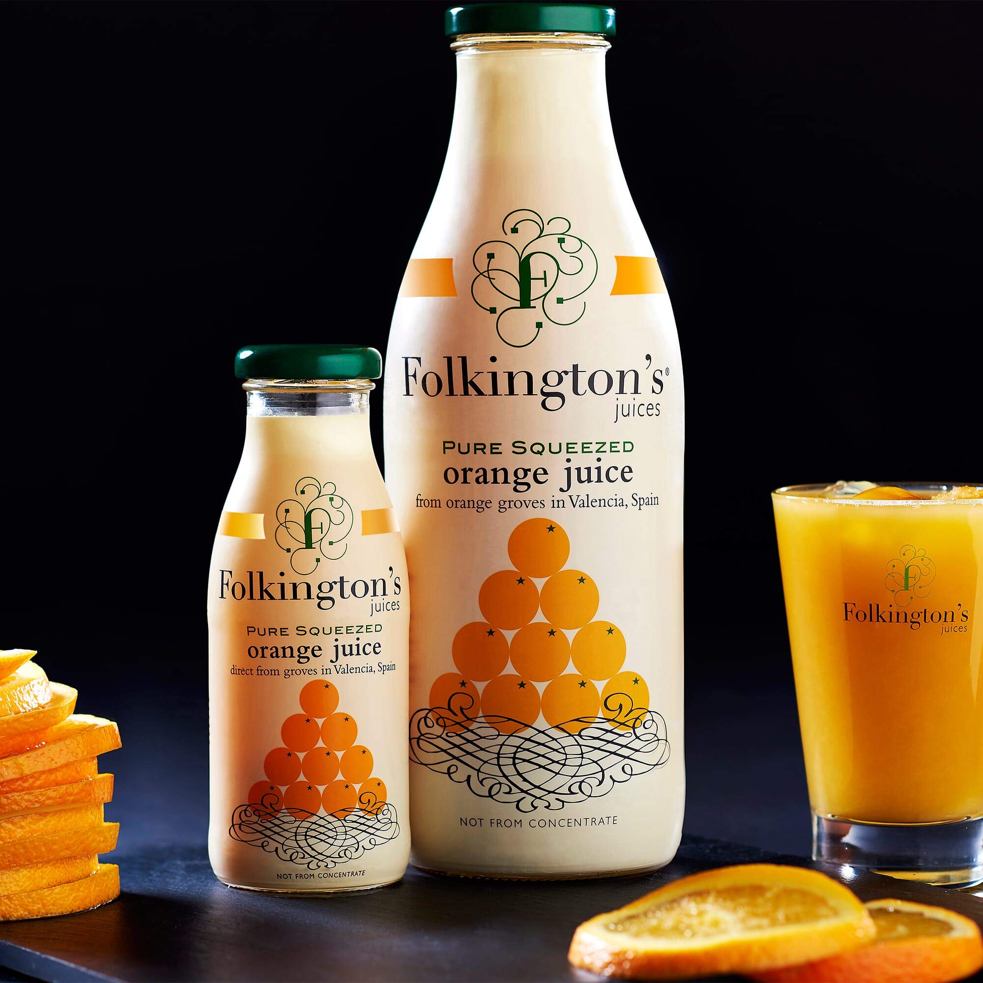 Folkingtons Orangensaft, 12 x 250 ml