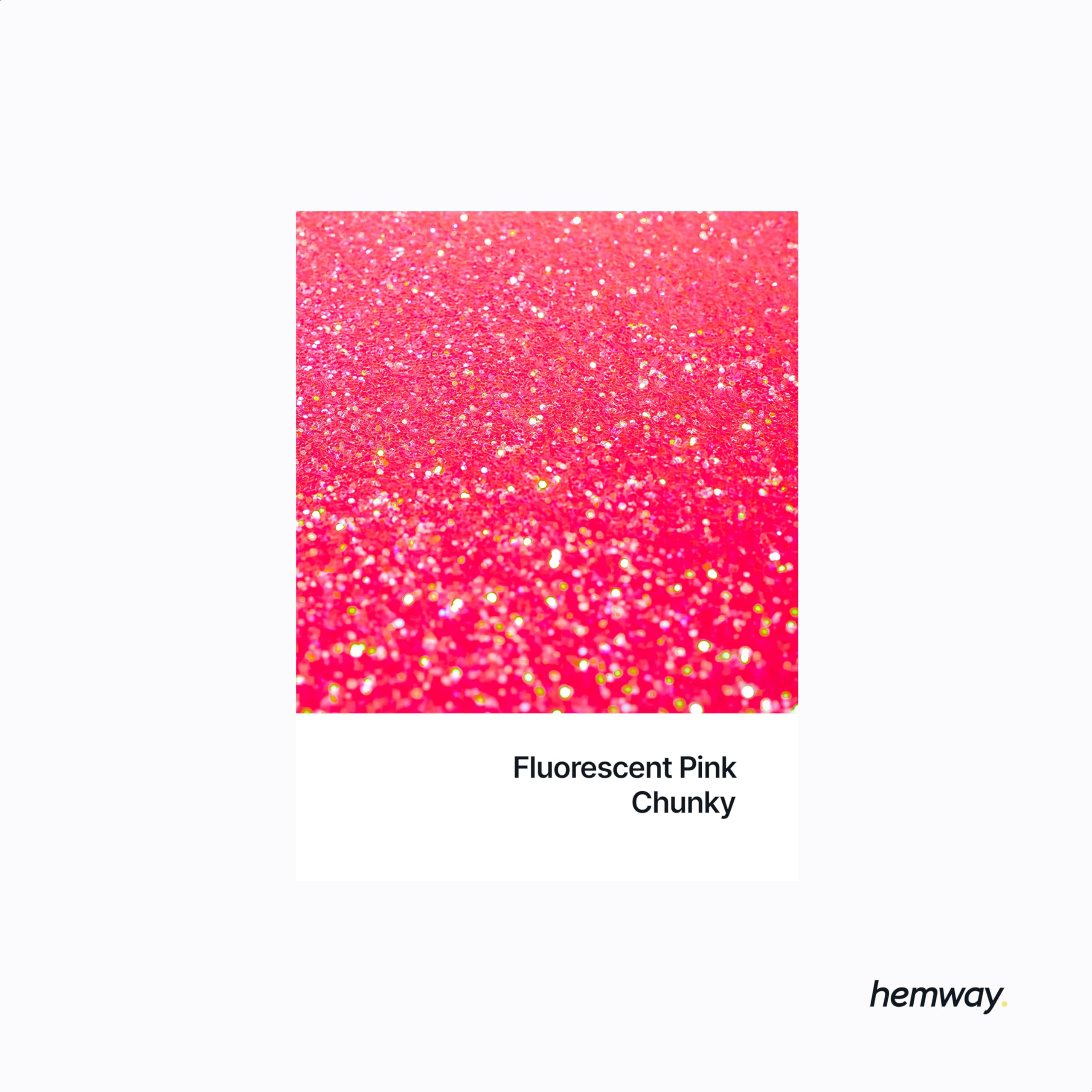 Hemway Glitter Shaker Fluorescent Pink 130g x2 Pack Chunky, Craft Glitter Shakers for Resin & Epoxy Crafts - Image 2