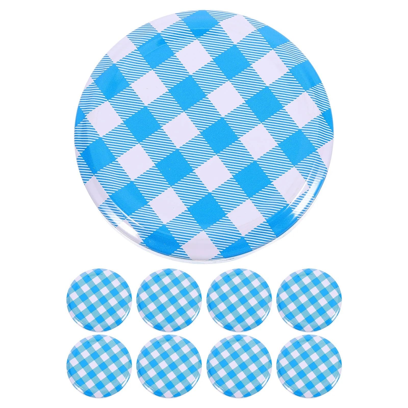 Lids For Mason Jars 50Pcs Glass Jar Covers Tinplate Airtight Sealing Caps Reusable Jar Lids for Jam Pickles Mason Jars Lids for Glass Containers