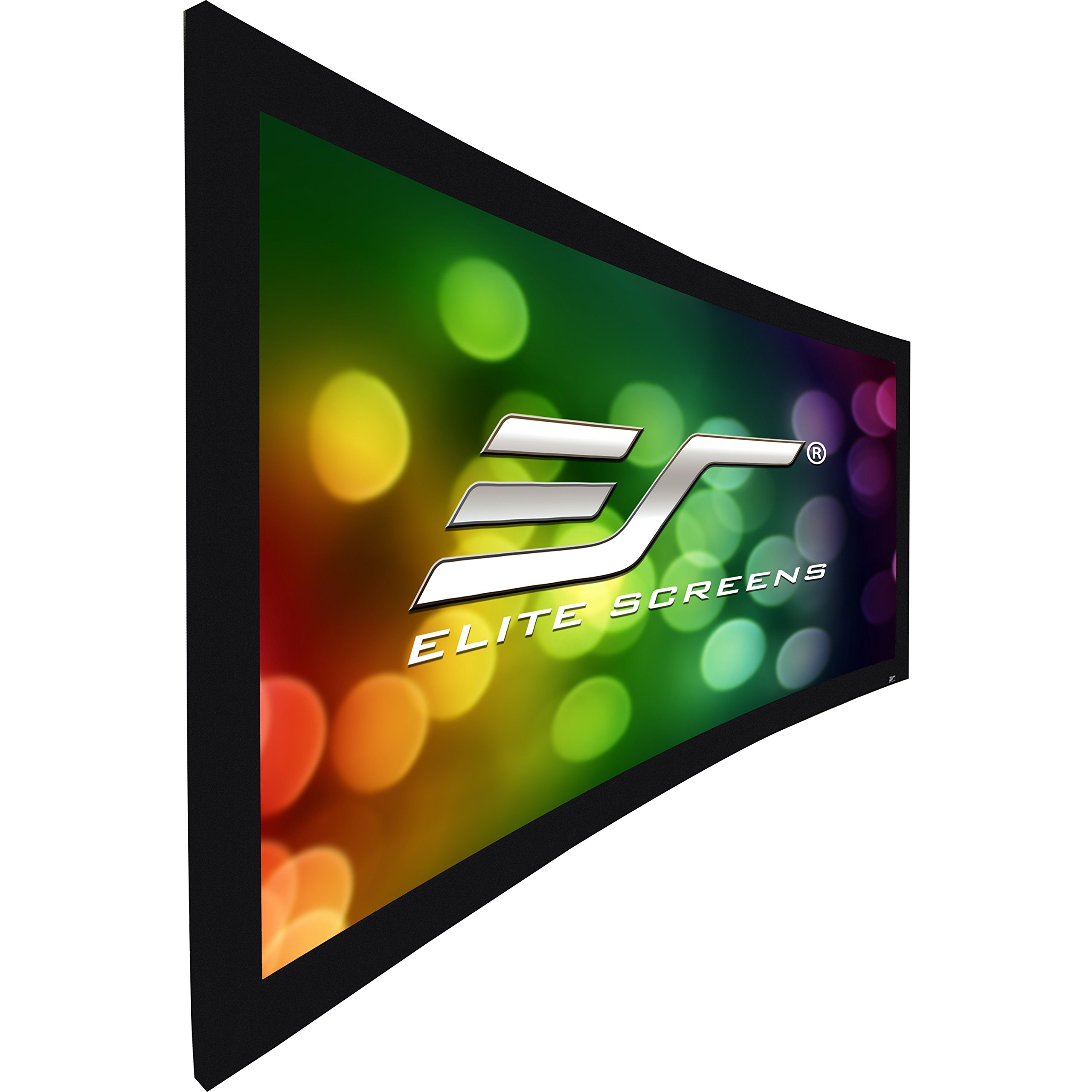 Elite Screens Lunette Series 100-Inch Curved Projector Screen 16:9, Acoustically Transparent Perforated Weave, Wall Mounted, Compatible with Standard, Short & UST Projectors, CURVE100H-A1080P3