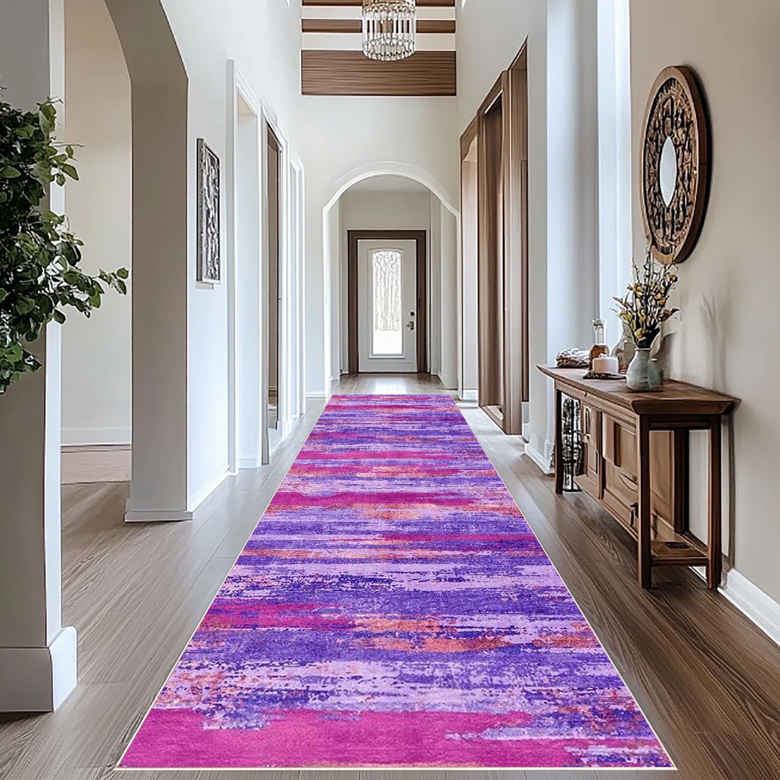 Bieżnik dywanowy do przedpokoju, antypoślizgowy, długi, 50 x 450 cm, chodnik kuchenny, zmywalny, pogrubiony dywan do salonu, wewnątrz, mata łazienkowa do sypialni, przedpokoju, pralni