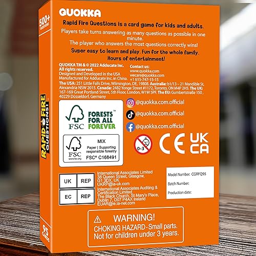 Miniatura 7 de QUOKKA Tarjetas de conversación familiar  Juego de mesa para niños de 8 a 10 años  Cómo conocerte  500 preguntas divertidas  Respuesta en 1 minuto