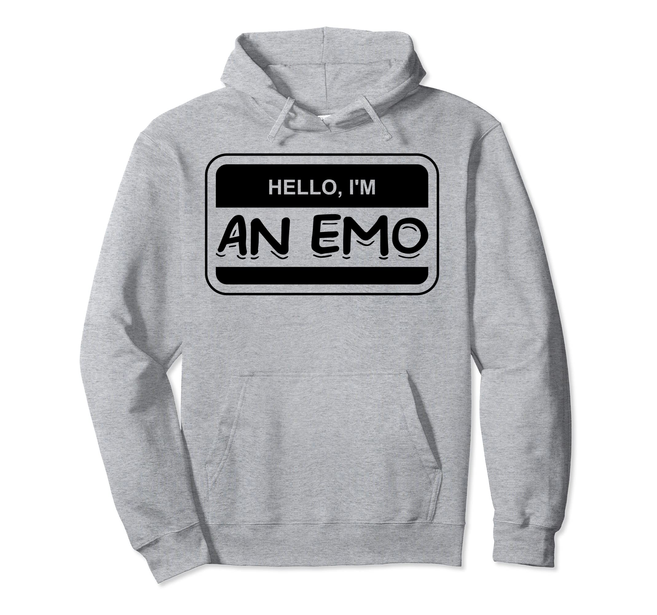 I Am Emo Hello Im Emo So What Elder Emo It Was Never A Phase Pullover Hoodie