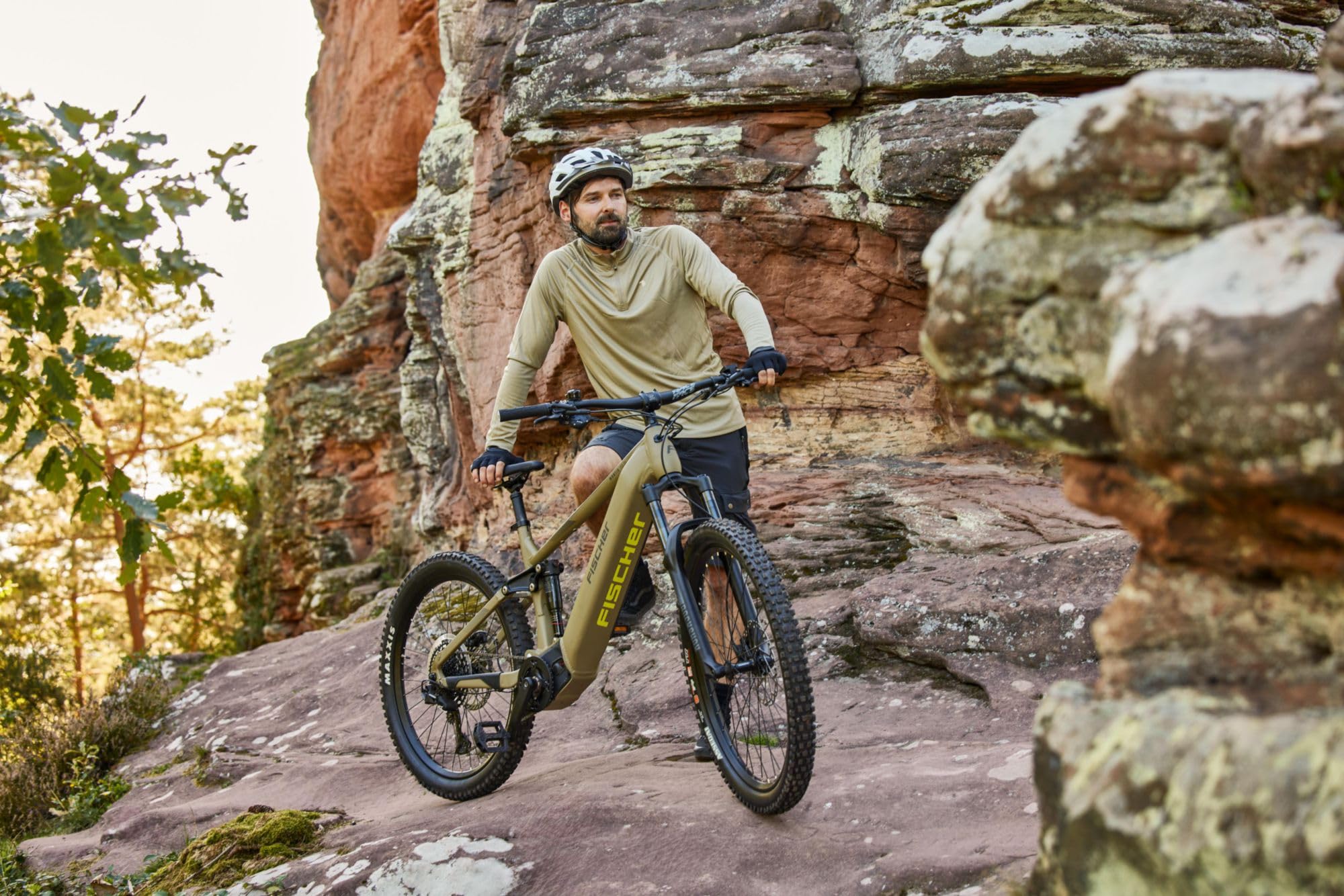 Fischer E-Bike MTB Montis 10.0i Ultimate Elektrofahrrad für Damen und Herren, RH 46, Mittelmotor 90 Nm, 36 V Akku