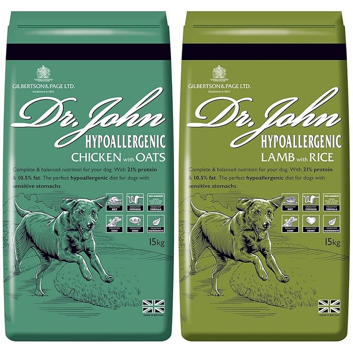 Buy Dr John Hypoallergenic Dry Dog Food 2 Pack (30kg) 1x 15kg Chicken