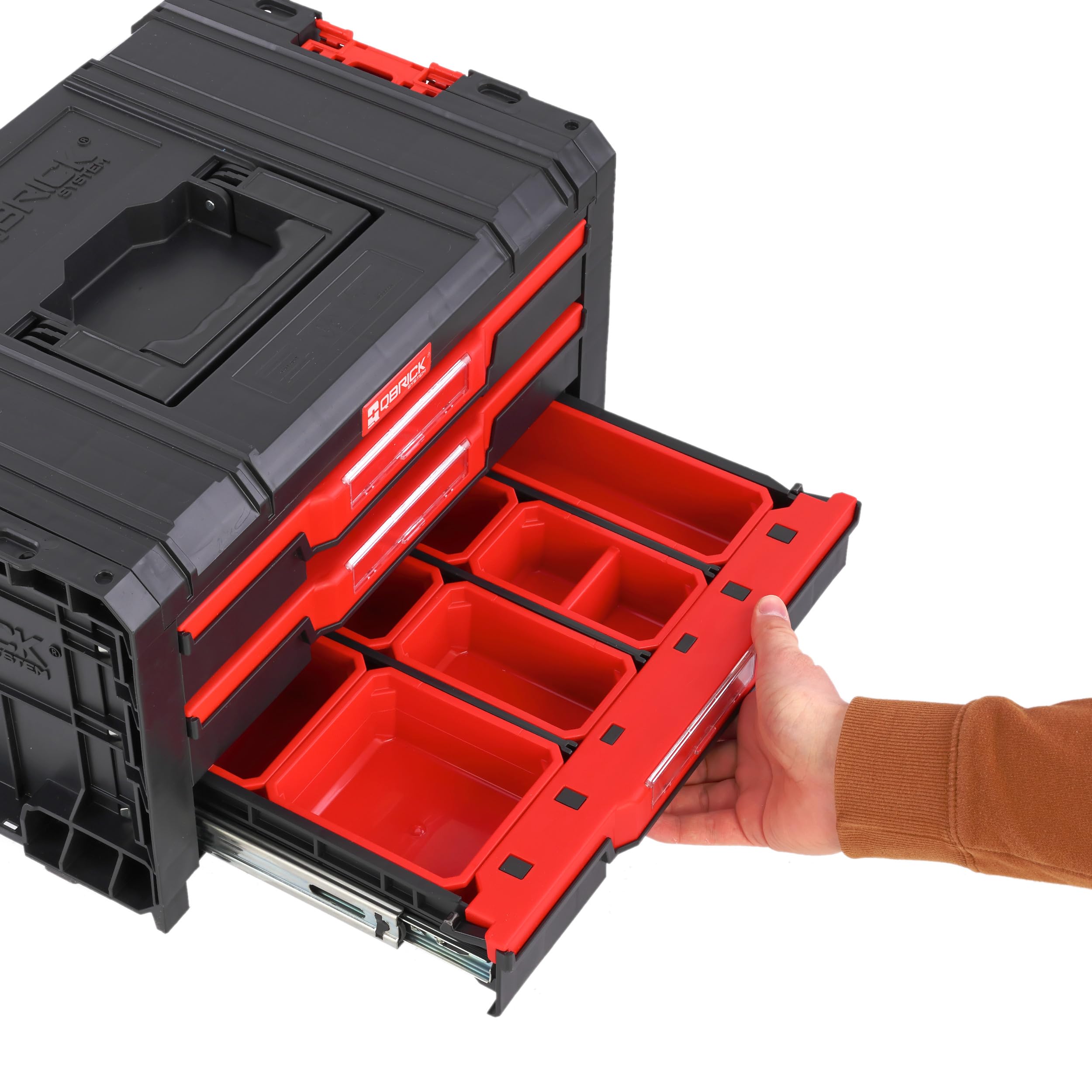 botle Caja de herramientas con cajones modular PRO Construcción reforzada Plástico Metal