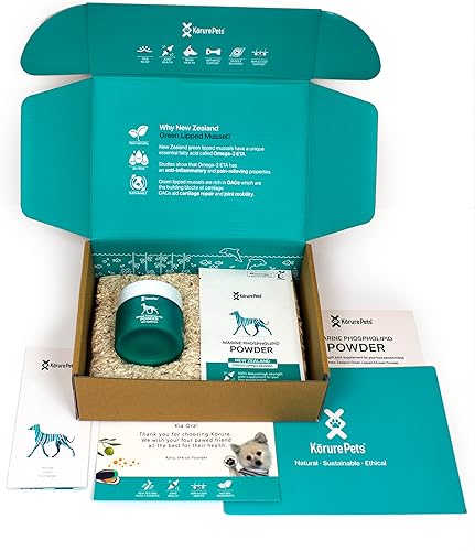 Miniatura 5 de Cuidado de cadera y articulaciones para perros, polvo de salud de mejillón de labios verdes, suplemento de cadera y articulaciones, glucosamina