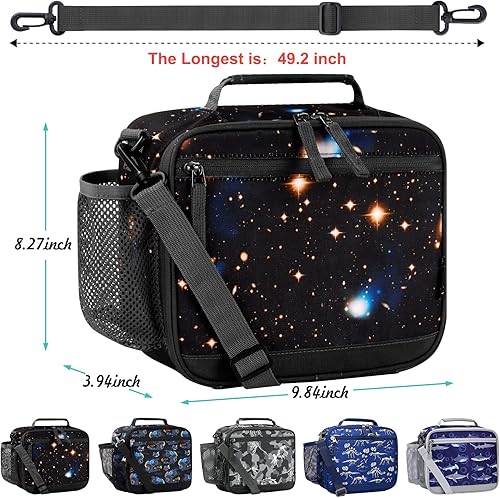 Miniatura 2 de Choco Mocha Fiambrera para niños, lonchera para niños, lonchera de galaxia para niños, loncheras para la escuela, lonchera para niños, lonchera con