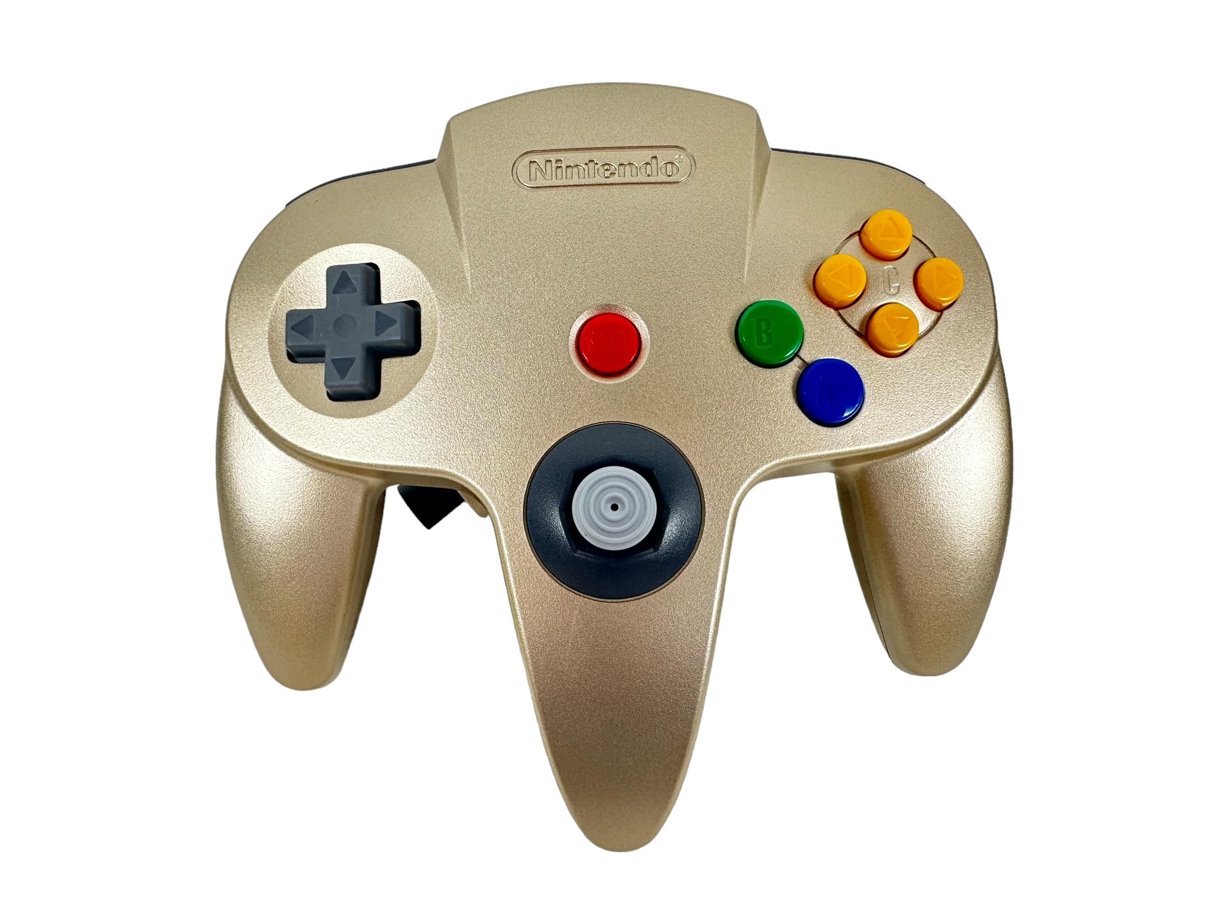 Amazon | コントローラー Bros ゴールド N64 任天堂 64 コントローラ 