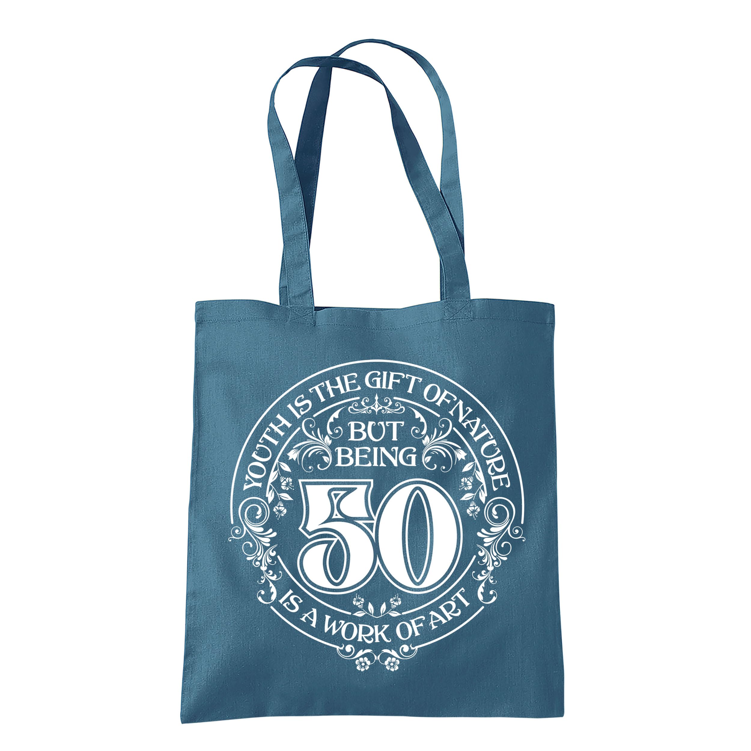 Socive Borsa Portavino In Lino Per 50° Compleanno - Regalo Per Nati Nel 1974