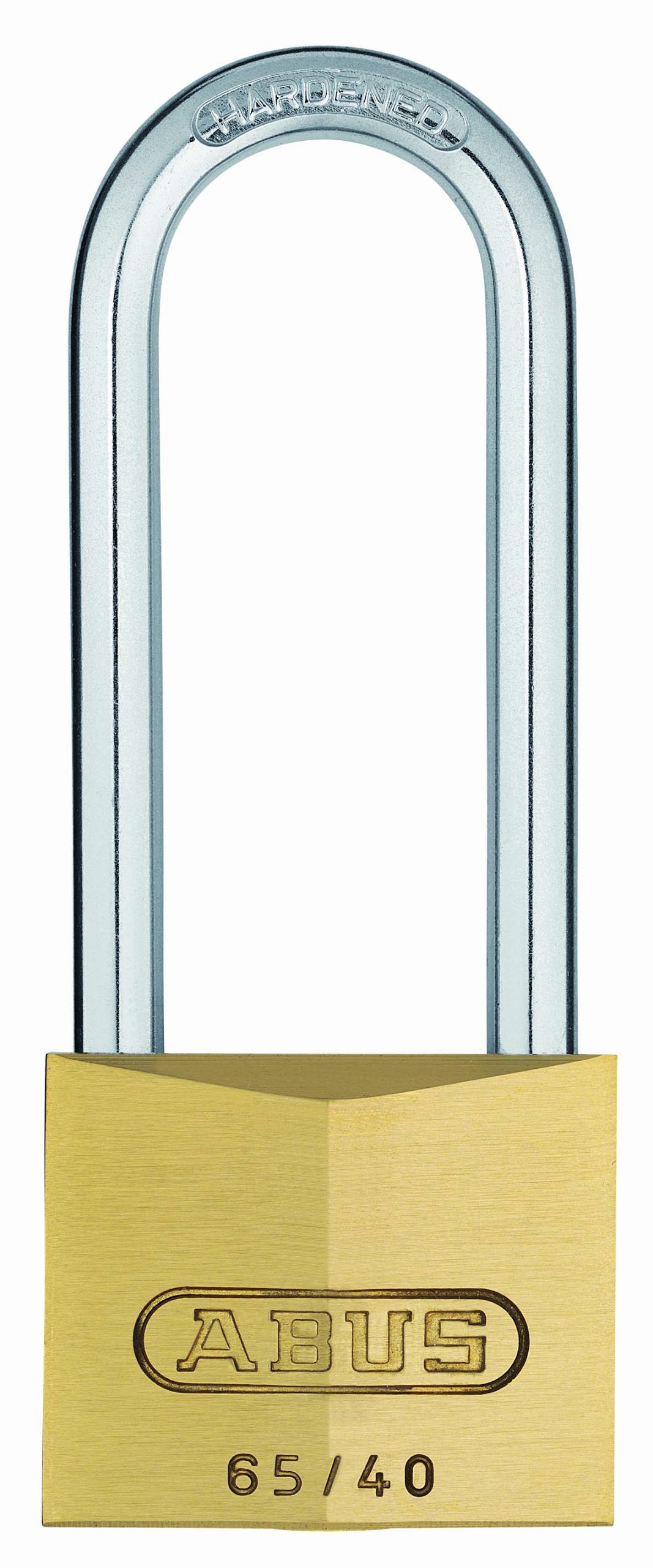 ABUS 12015 63mm Long Shackle Brass Padlock with 6403 Alike Keyed, 40 mm