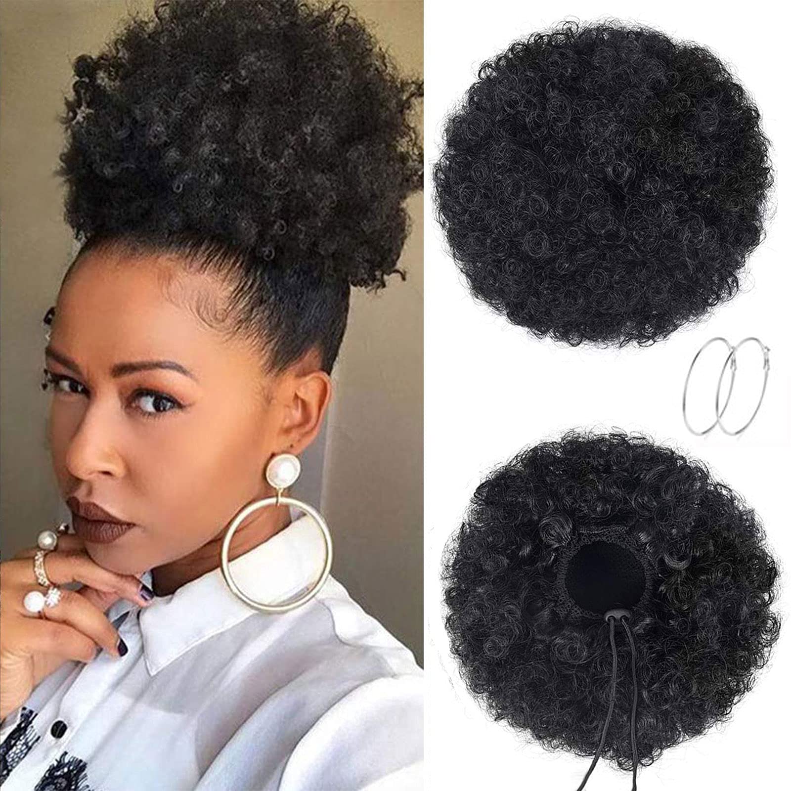 Buy G&T Wig Afro Puff Drawstring Ponytail Extension for Black Women