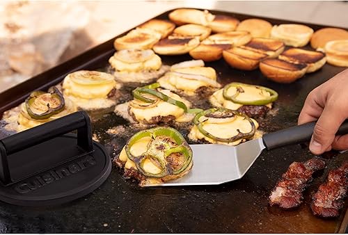 Miniatura 8 de Cuisinart Prensa de hamburguesa aplastada hierro fundido CISB-111 Prensa de parrilla de hierro fundido con mango de acero en espiral, Cast Iron