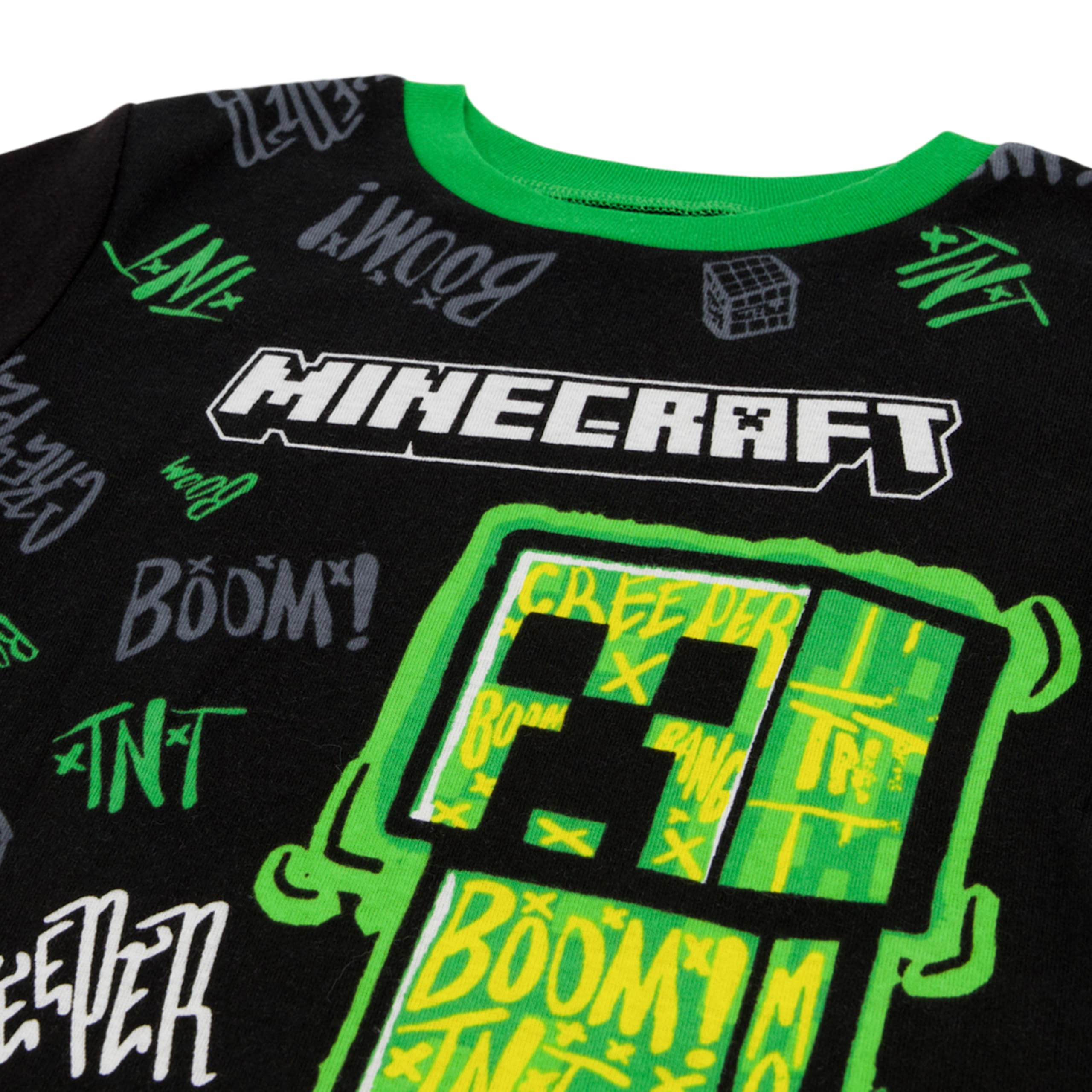 Minecraft 6-teiliges Pyjama-Set für Jungen aus Baumwolle (10 Stück)