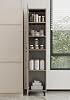 Furnitt Home Multi-Purpose High Cabinet with Shutter Cover – MDF Body, Storage Unit with Shelf, Pantry Cabinet, Kitchen Cabinet, Bathroom Cabinet, Plastic Leg (Beige)