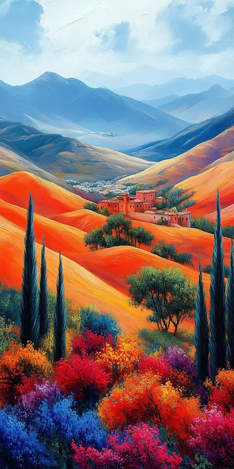 Dipingere con i Numeri Adulti Vistaastratto, 100x200cm, k-85