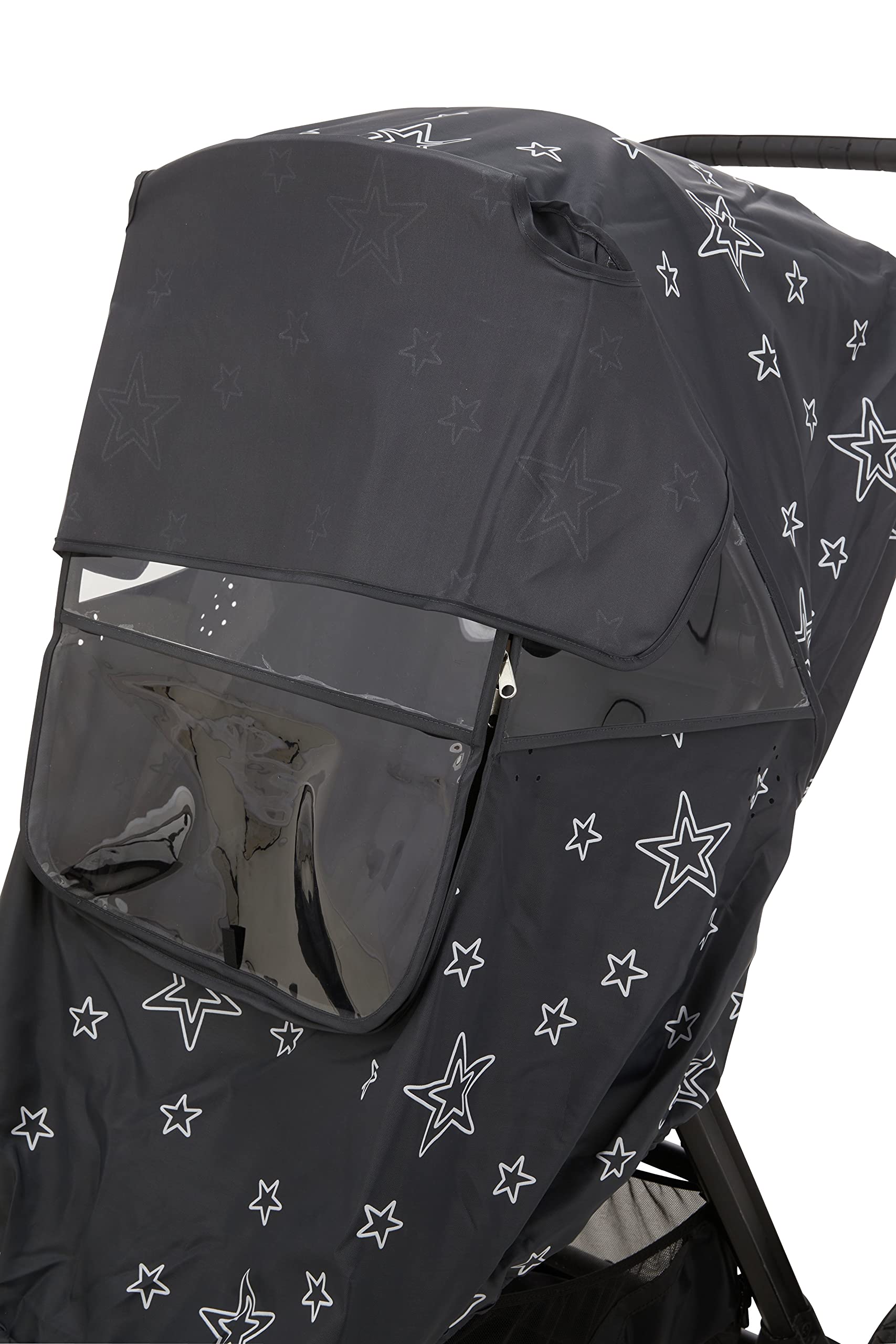 First Essentials Funda de lluvia universal para cochecito de bebé, protección contra la intemperie, resistente al viento, resistente al agua, protege del polvo y la nieve (gris)