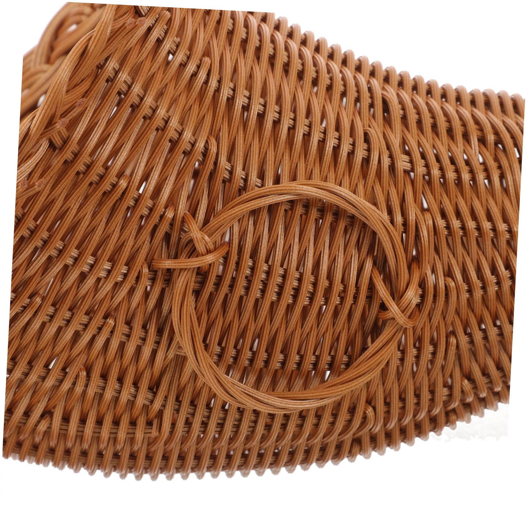 Cesta Tejida De Cuerno De Buey Decoración Creativa para Hogar Cesta De Almacenamiento De Frutas y Dulces