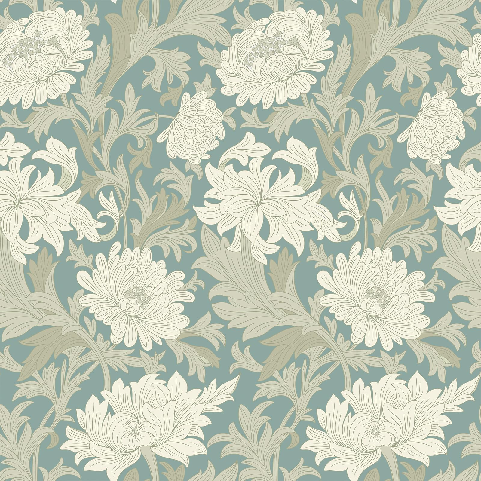 Papier peint floral bleu VEELIKE pour rénover facilement une armoire ou un mur abîmé