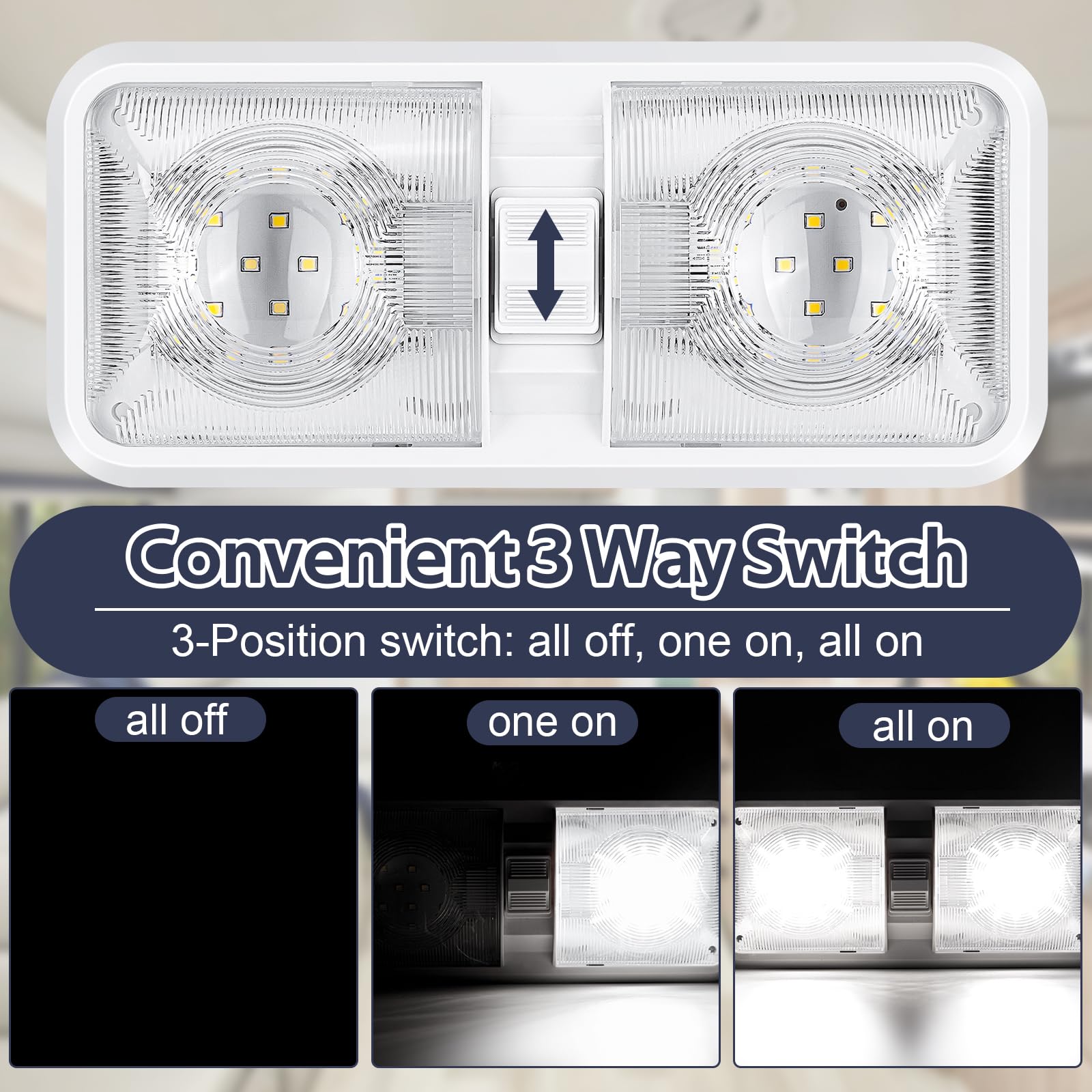 Lights For Campervan Interior Rv Ceiling Panels Leisure LED 5 Pack RV ...