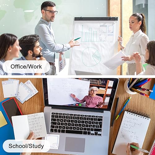 Miniatura 3 de 640 bonitas notas adhesivas, blocs de notas autoadhesivas, blocs de notas kawaii forrados, notas adhesivas divertidas, juego de bloc de notas de