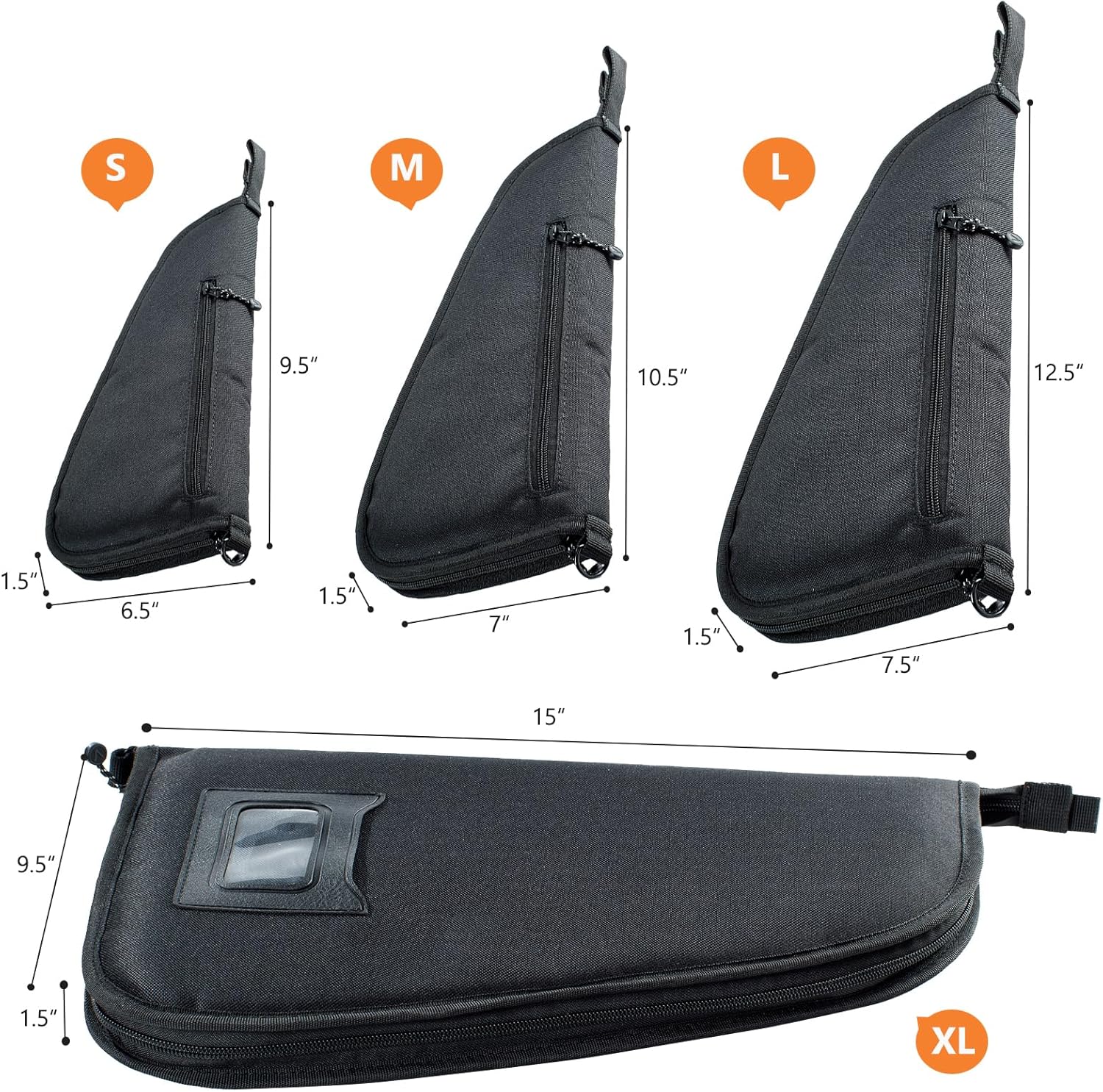 Soft Pistol Case for Handguns-Single Gun Cases for Pistols-Pistol Bag-Handgun Case With Lockable Zipper -Concealed Carry Gun Pouch-Pistol Bag Soft Gun Storage for Handguns[Only ONE Gun Bag] - Image 4