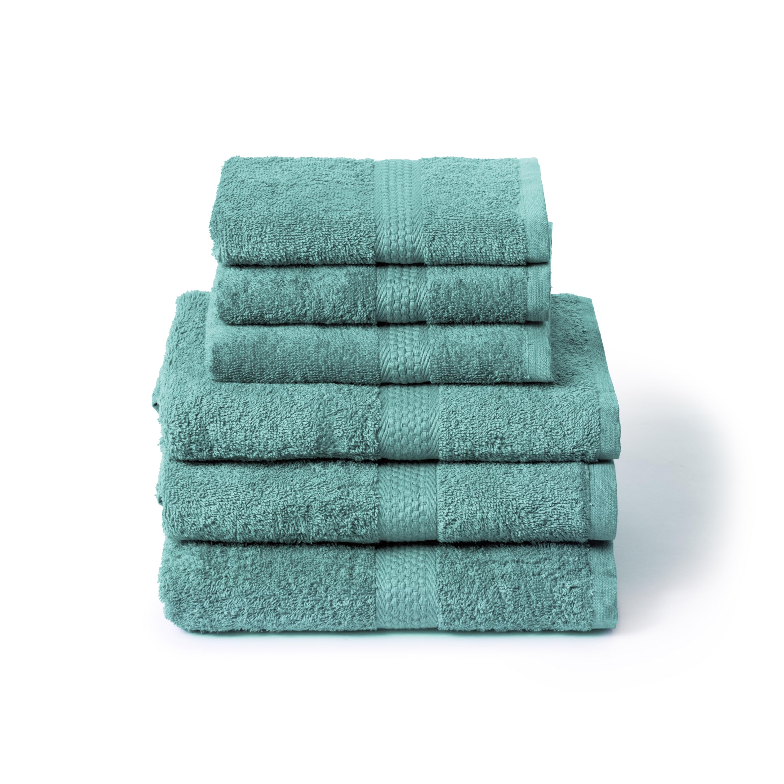 Caleffi Set Asciugamani Bagno con Ospite 6 Pz – Composto da 3x Asciugamano Viso 55x100 cm + 3x Asciugamano Bidet 40x60 cm – Cotone 100% Morbido e Ultra Assorbente – Doccia, Viso e Ospitalità Set Bagno