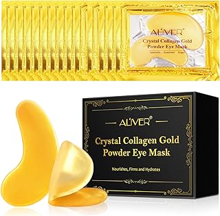 20 Pairs 24K Gold Under Eye Mask - Eye Masks for Dark Circles and Puffiness, Reduce Wrinkles, Eye Bags and Fine Lines, Under Eye Patches Skin Care for Women and Man