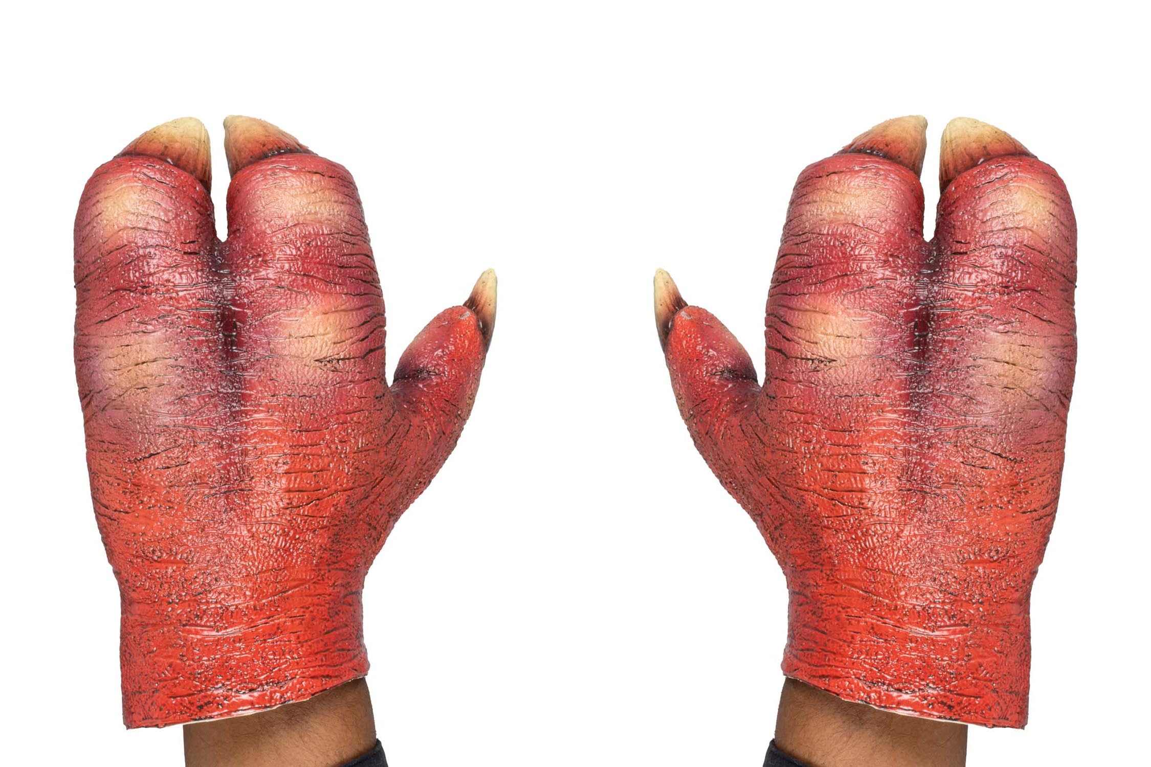 Ghoulish Productions Devil Hoof Latex Hands. Halloween Latex Gloves. Devil Hands Gloves. Adult Mask One Size Latex Mask. Devils Line. Ideal for use in Halloween costumes parties, pranks, festivals