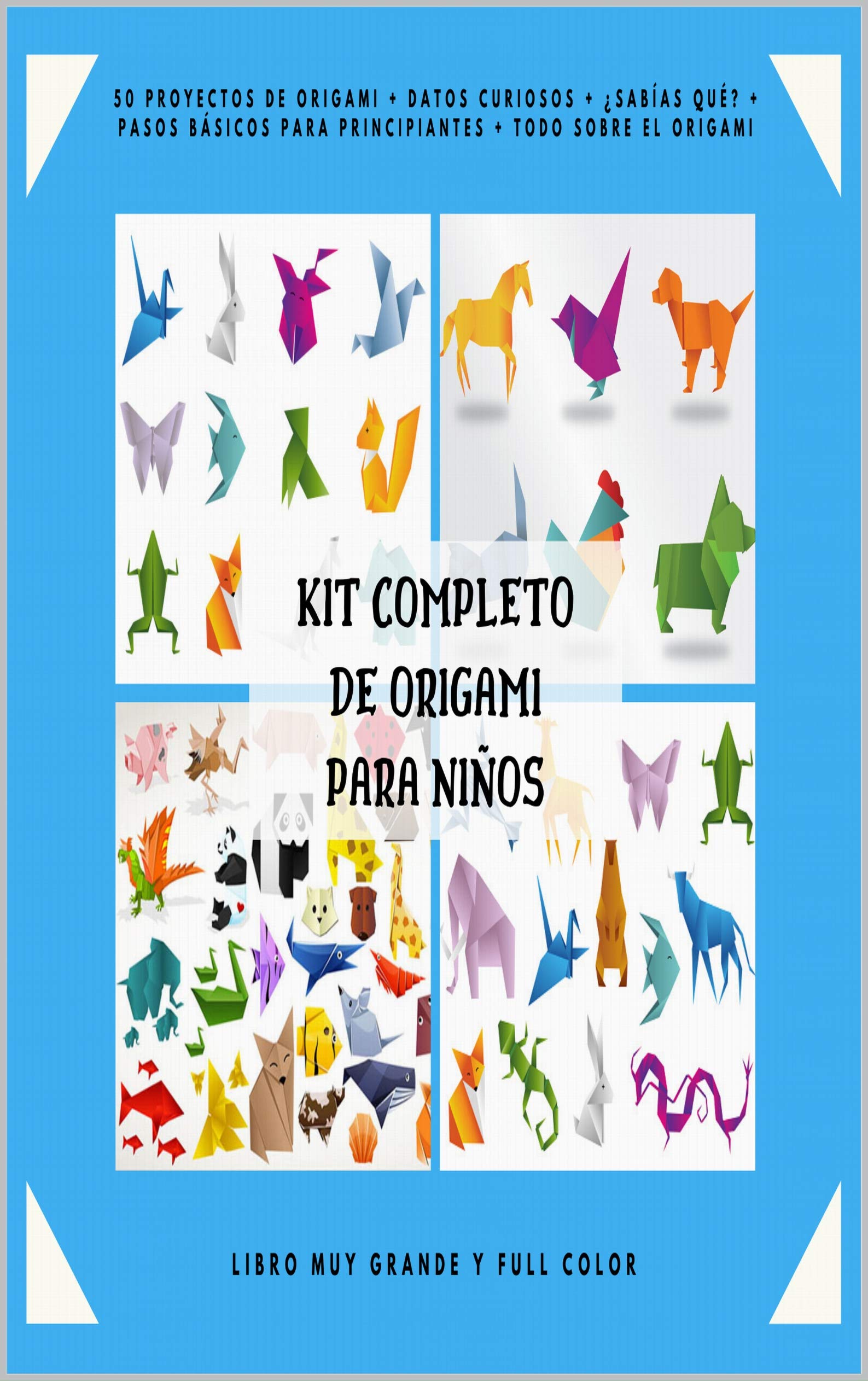 Buy Kit Completo de Origami para Niños 50 Proyectos de Origami + Datos