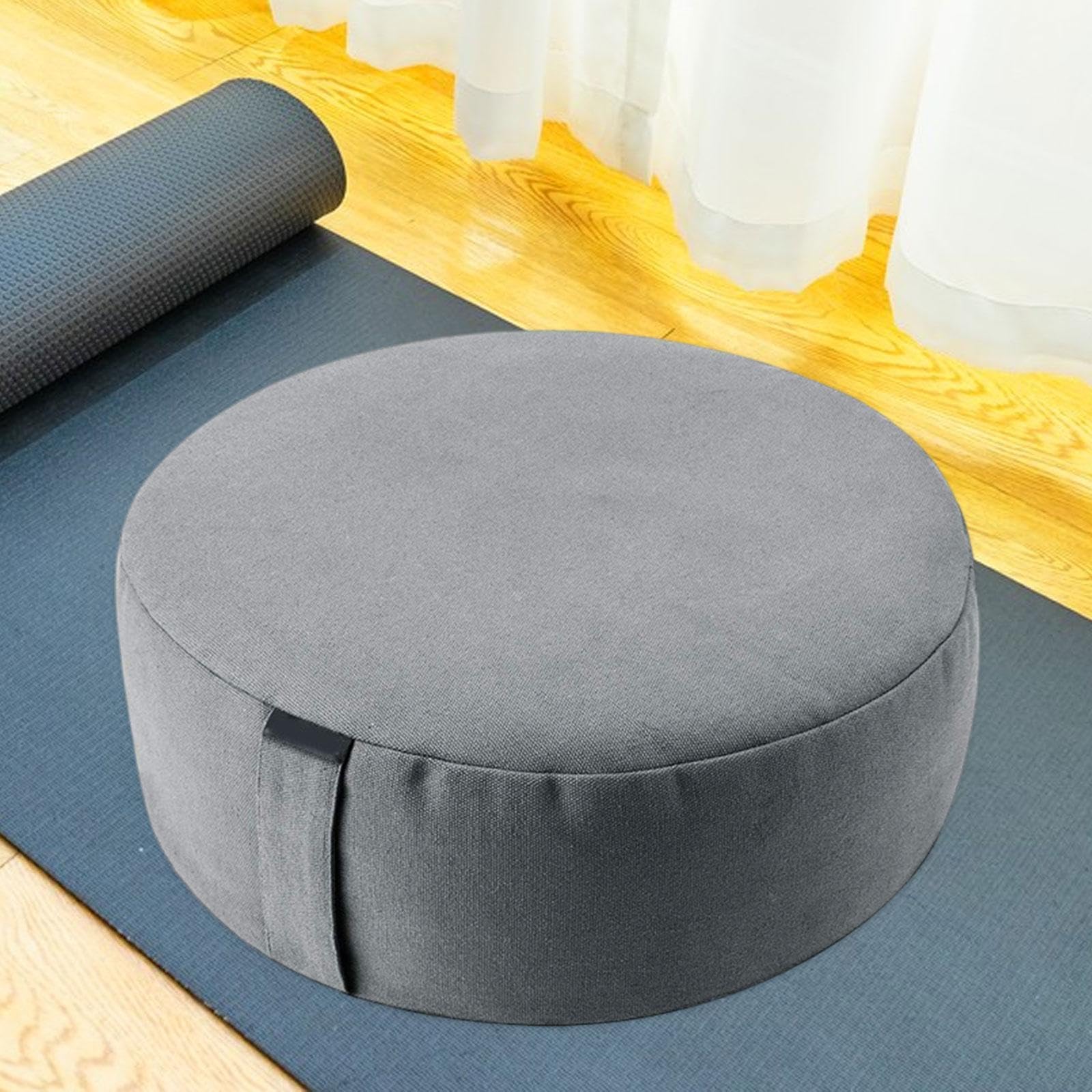 F Fityle Cuscino da Meditazione Cuscino da Pavimento Rotondo, Morbido e Confortevole, con Cerniera, Cuscino da Meditazione per casa, Balcone, Ufficio, Donne